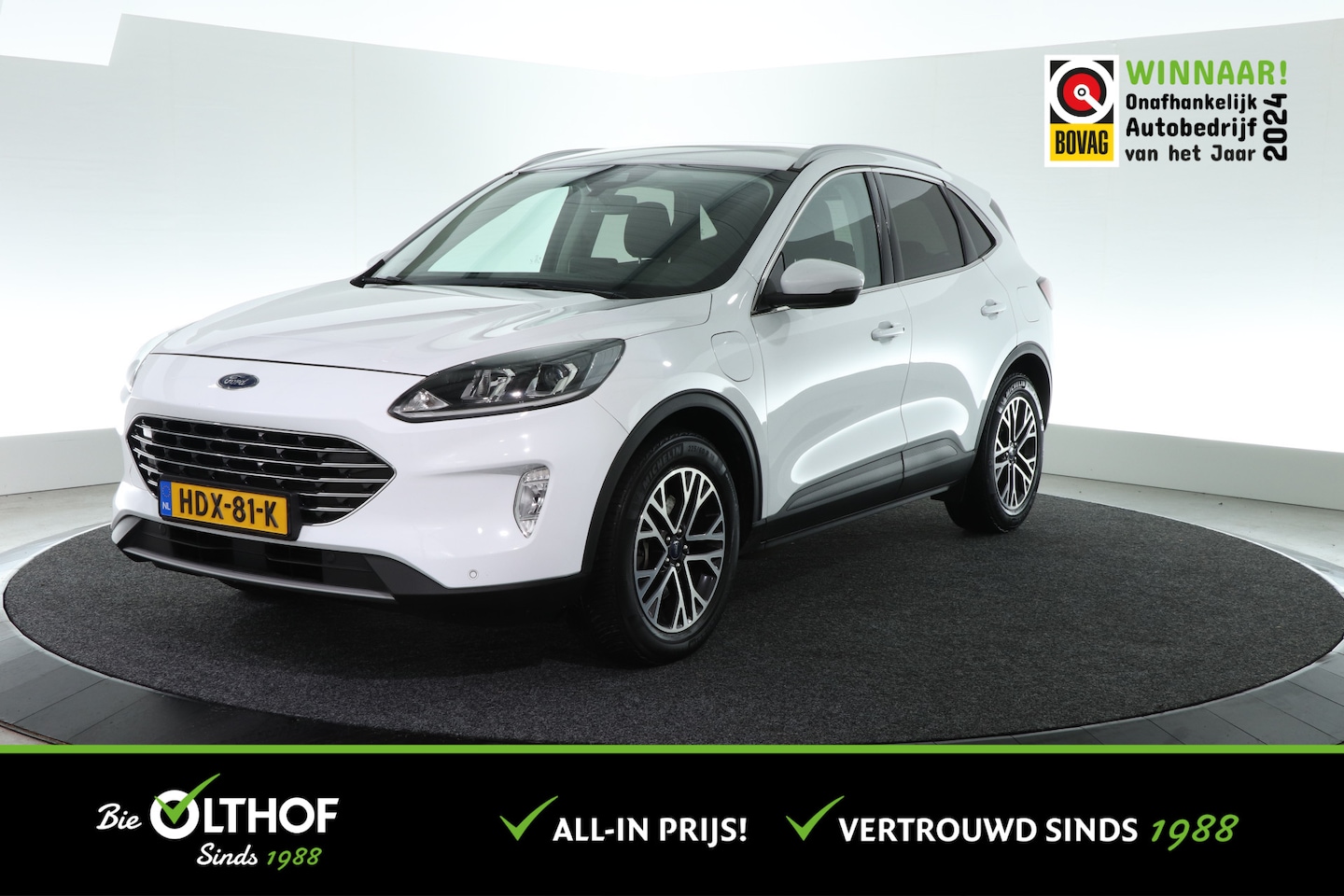 Ford Kuga - 2.5 PHEV Titanium | TREKHAAK 13-P | STOEL-STUURVERW. | CARPLAY | - AutoWereld.nl