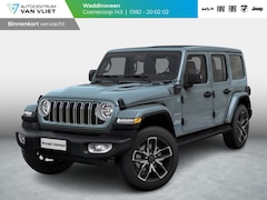 Jeep Wrangler Unlimited - 4xe 380 Sahara | MY25 | Sky One-Touch Power Soft Top | 20" met M+S banden | Geel kenteken