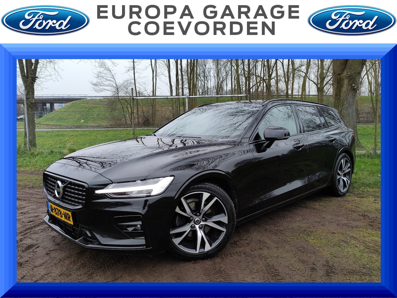 Volvo V60 - 2.0 B4 R-Design 197pk AUTOMAAT | ADAP CRUISE | HAAK | DODEHOEK | NAVI | - AutoWereld.nl