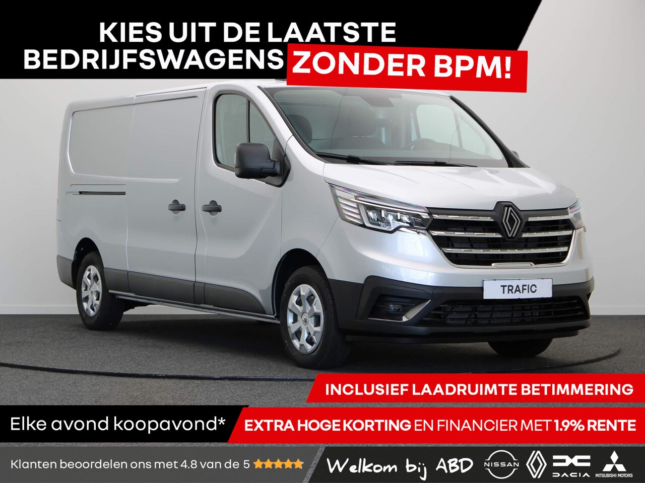 Renault Trafic - 2.0 dCi 130 T30 L2H1 Advance | Trekhaak | Laadruimtepakket | Achteruitrijcamera | Vierseiz - AutoWereld.nl