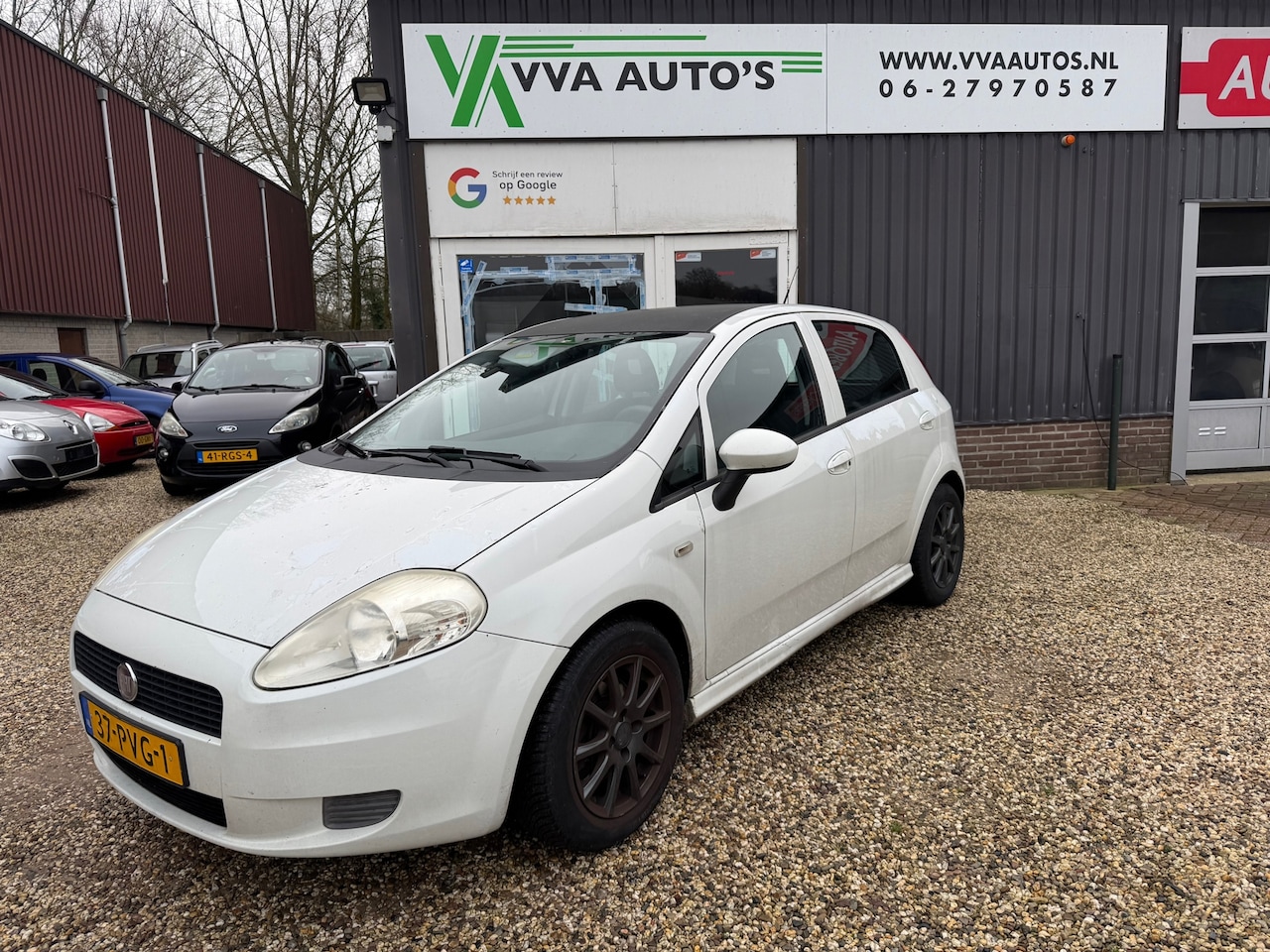 Fiat Grande Punto - 1.3 DIESEL airco, elektr ramen, 5 deuren, 1e eigenaar! - AutoWereld.nl