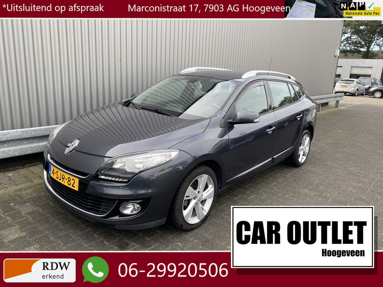 Renault Mégane Estate - 1.2 TCe Collection 168Dkm.NAP, Clima, Navi, CC, PDC, Bluetooth, LM, Trekh, nw. APK – Inrui - AutoWereld.nl