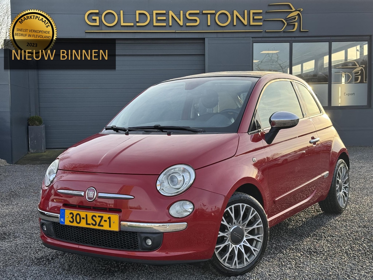 Fiat 500 C - 1.2 Rock Cabrio,Clima,LM Velgen,Elek Ramen,Lederen Bekleding,NL Auto,N.A.P,APK bij Aflever - AutoWereld.nl