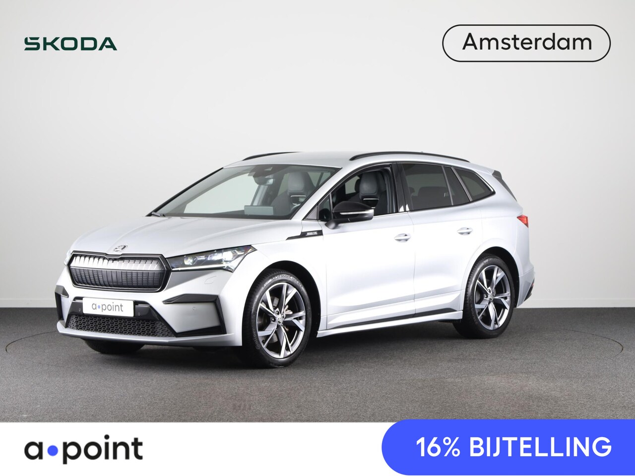 Skoda Enyaq iV - 60 Sportline 58kWh | 180 pk | Navigatie | Parkeersensoren | Achteruitrijcamera | Cruise co - AutoWereld.nl