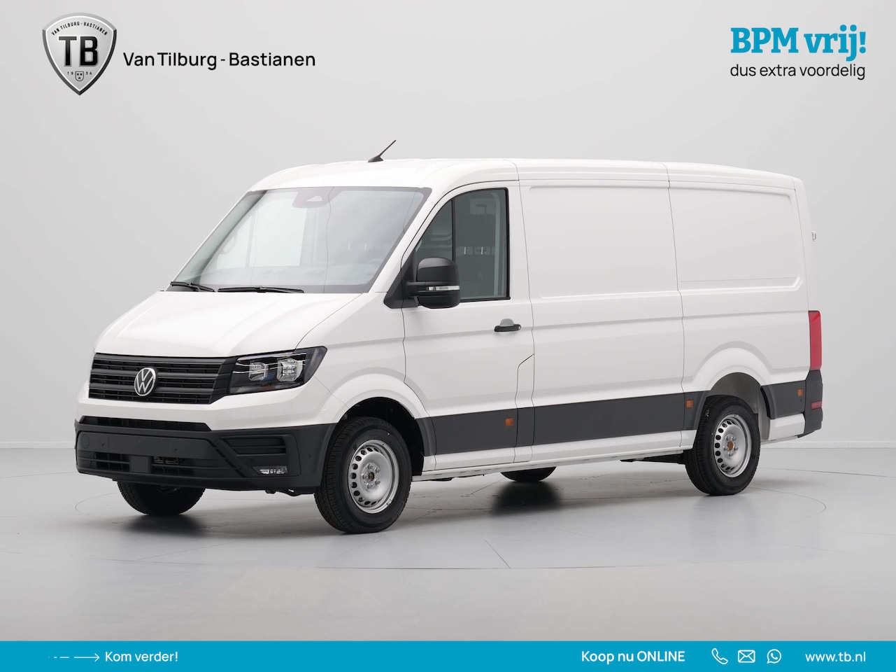 Volkswagen Crafter - 2.0 TDI 103kW 140PK GVW 3.0T L3H2 Highline AUT BPM vrij! - AutoWereld.nl