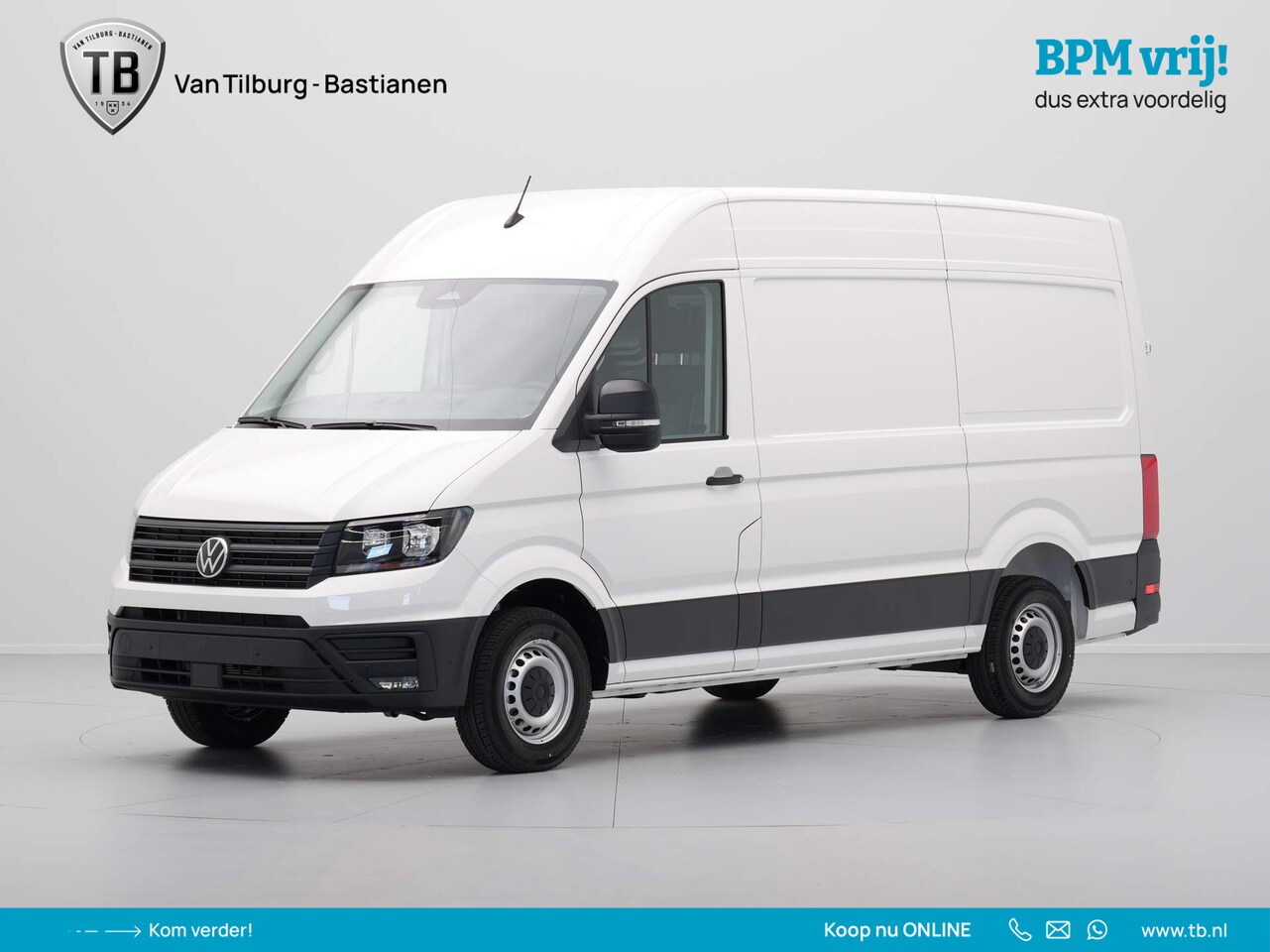 Volkswagen Crafter - 2.0 TDI 103kW 140PK GVW 3.5T WB 3640mm L3H3 Highline AUT BPM vrij! - AutoWereld.nl