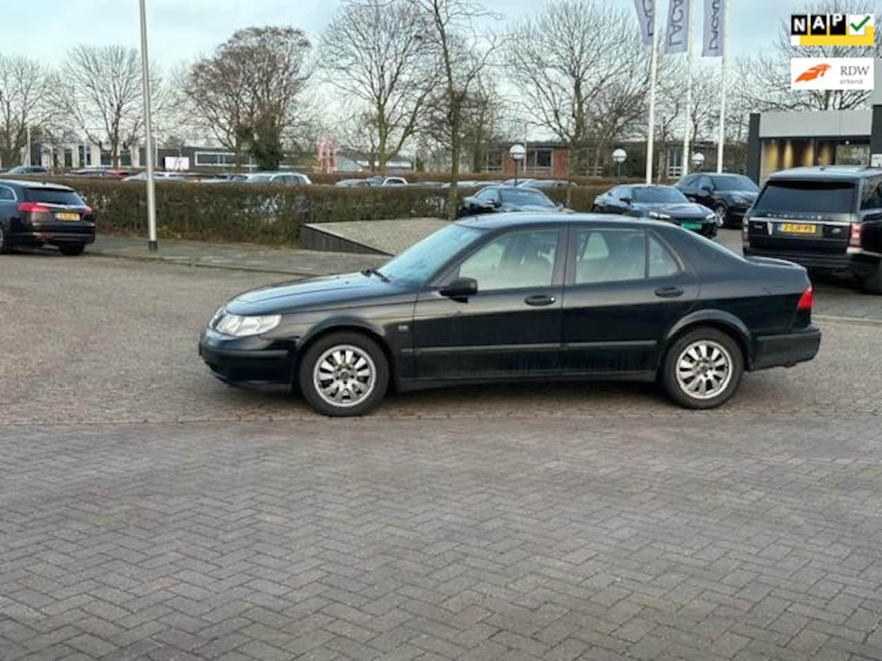 Saab 9-5 - 2.0t Linear Business Pack 2.0t Linear Business Pack,bj.2004,kleur:zwart,airco,NAP met 360774 km.en APK is net verlop - AutoWereld.nl