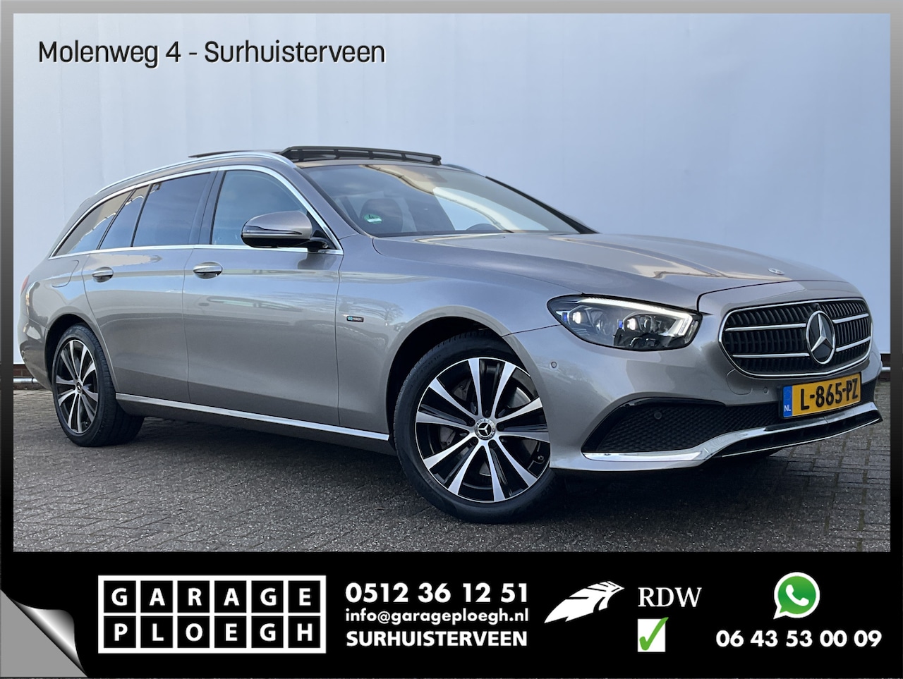 Mercedes-Benz E-klasse Estate - 300 e Luxury Vol! Pano/Schuif Ambiance 360-Camera Burmester Phev Plug-In Business Solution - AutoWereld.nl