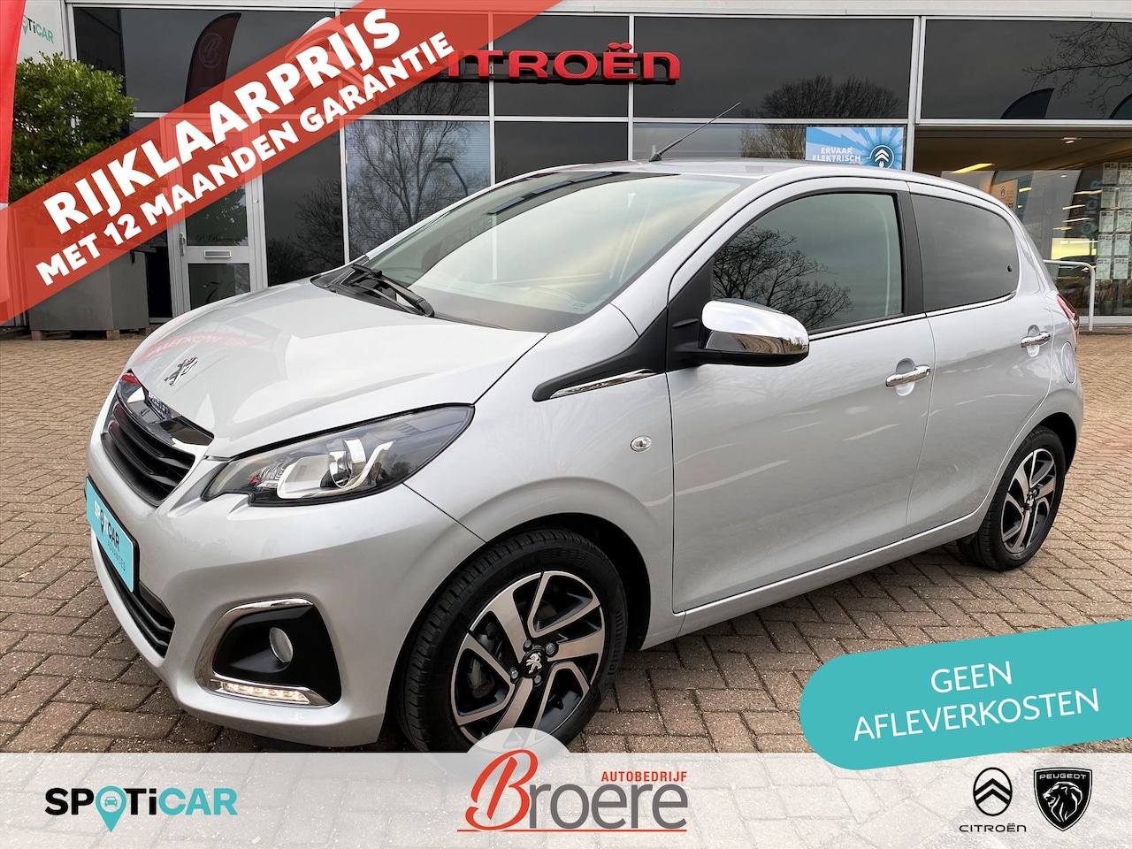 Peugeot 108 - 1.0 e-VTi 72pk 5D Allure | camera, touchscreen audio unit met bleutooth, apple carplay, an - AutoWereld.nl