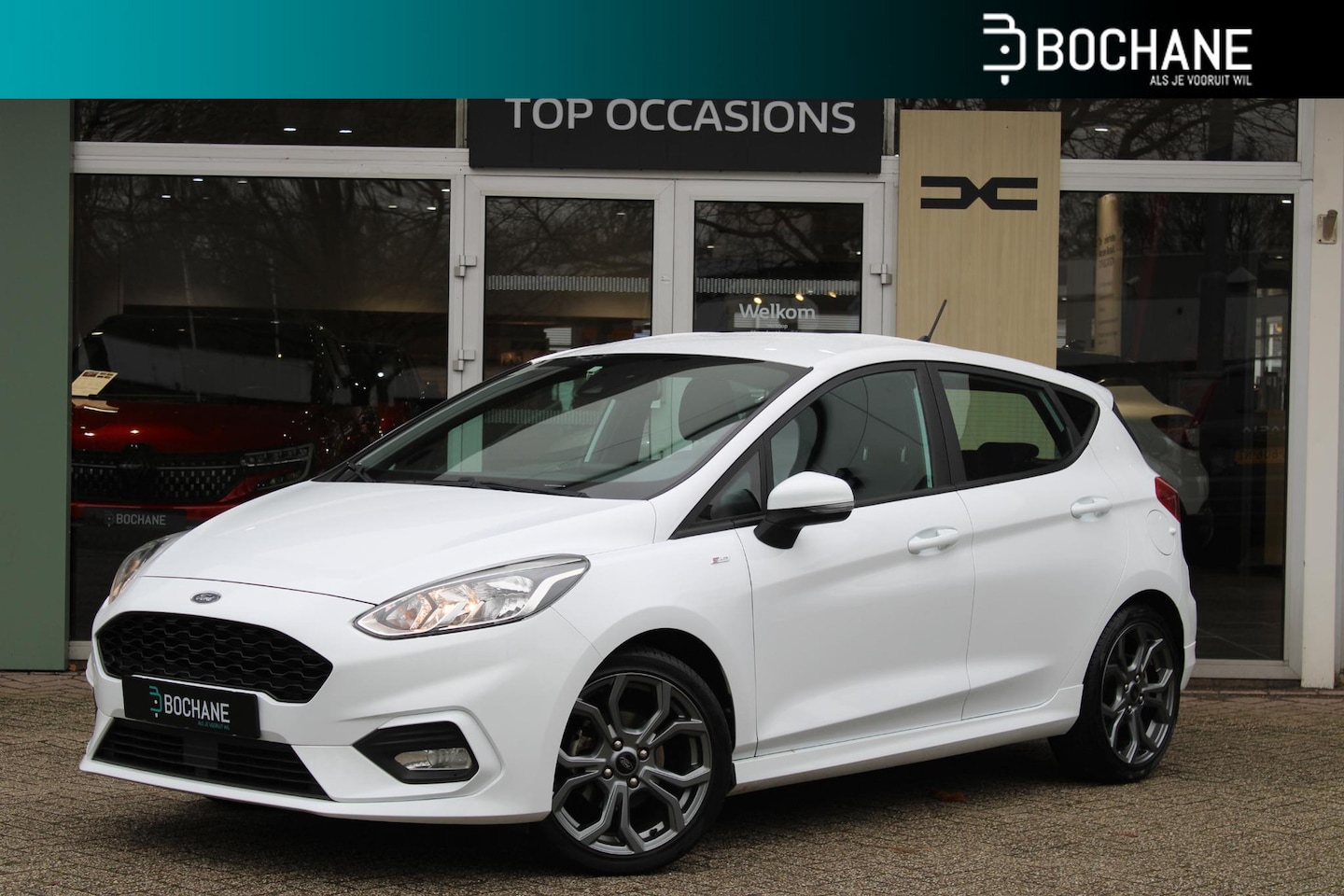 Ford Fiesta - 1.0 EcoBoost 100 ST-Line | 5-Deurs | Navigatie | Cruise Control | Trekhaak | All-Season ba - AutoWereld.nl