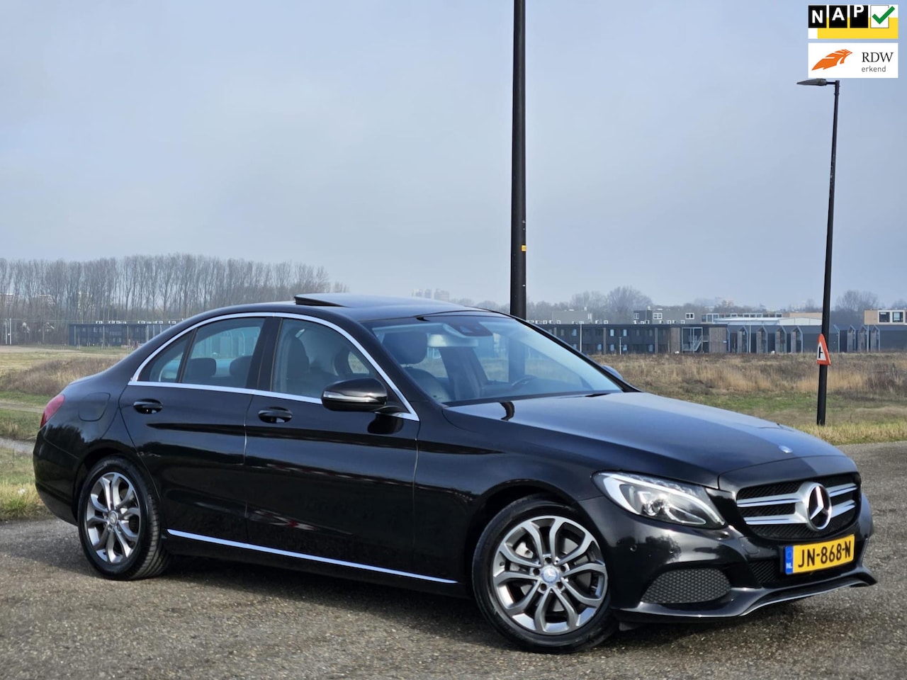 Mercedes-Benz C-klasse - 220 CDI Edition 1 2e Eignr |Automaat |Pano |Half Leder |Stoelverw |Lmv |Nap |Boekjes - AutoWereld.nl