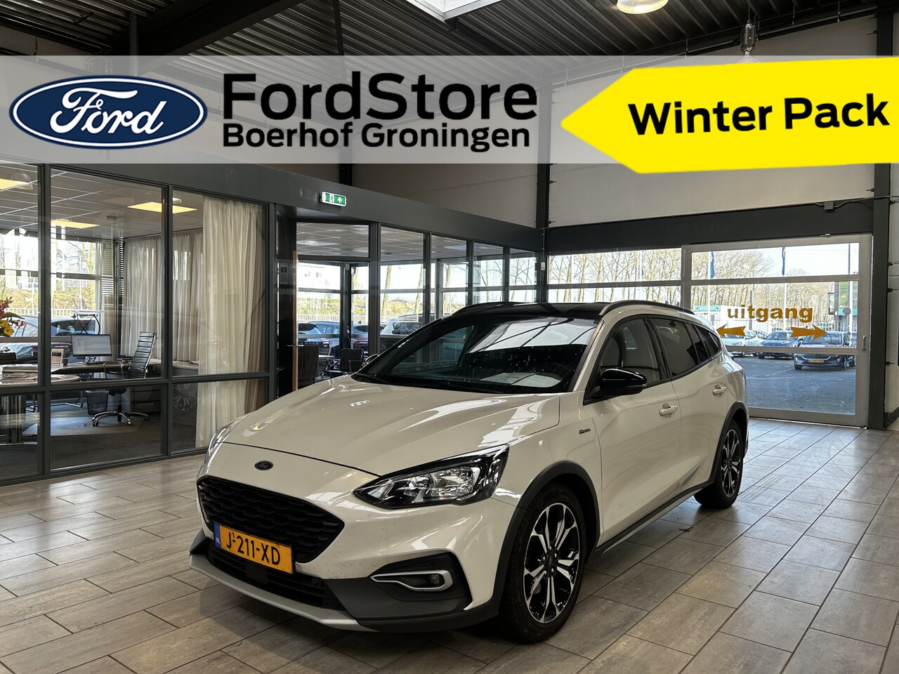 Ford Focus Wagon - EcoBoost 125PK Hybrid Active X Business Elek A-klep I Winter Pack I Camera I Adapt. Cruise - AutoWereld.nl