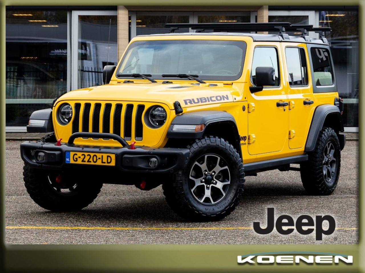 Jeep Wrangler - 2.0T RUBICON 4x4 Rhino Rack / Stalen Bumper / Afneembare Trekhaa - AutoWereld.nl