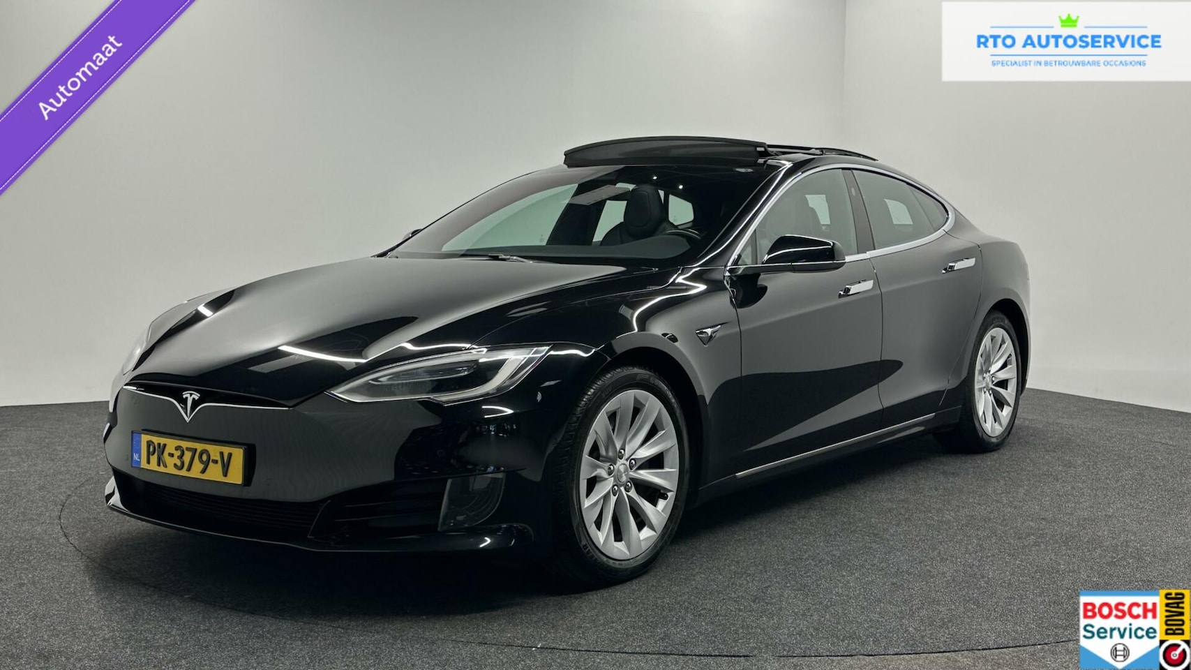 Tesla Model S - 75 Base LEER SCHUIF/OPEN DAK - AutoWereld.nl