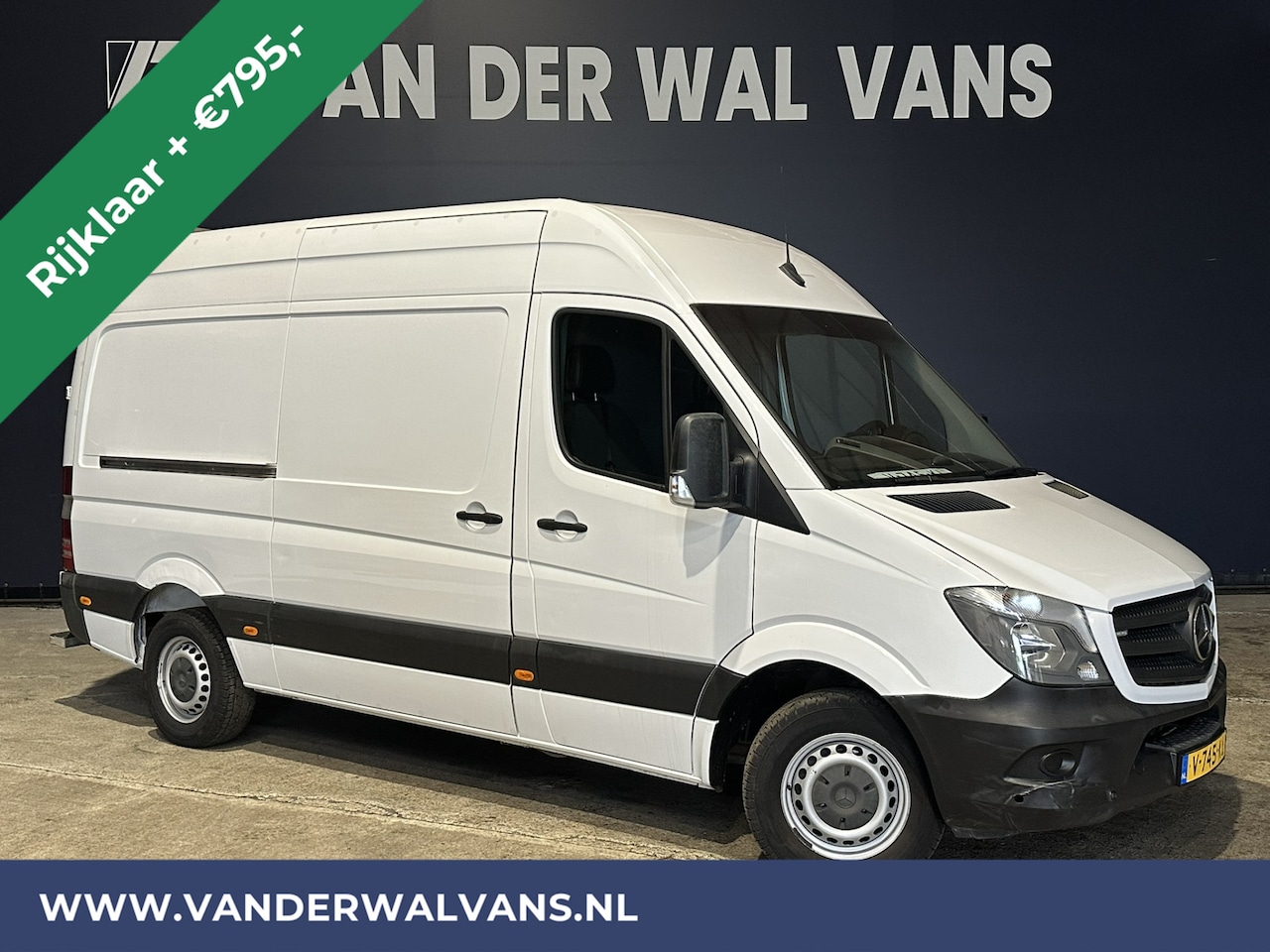 Mercedes-Benz Sprinter - 316 CDI 164pk L2H2 Euro6 RIJKLAAR Airco | 2800kg trekhaak | Navigatie | Cruisecontrol, Par - AutoWereld.nl