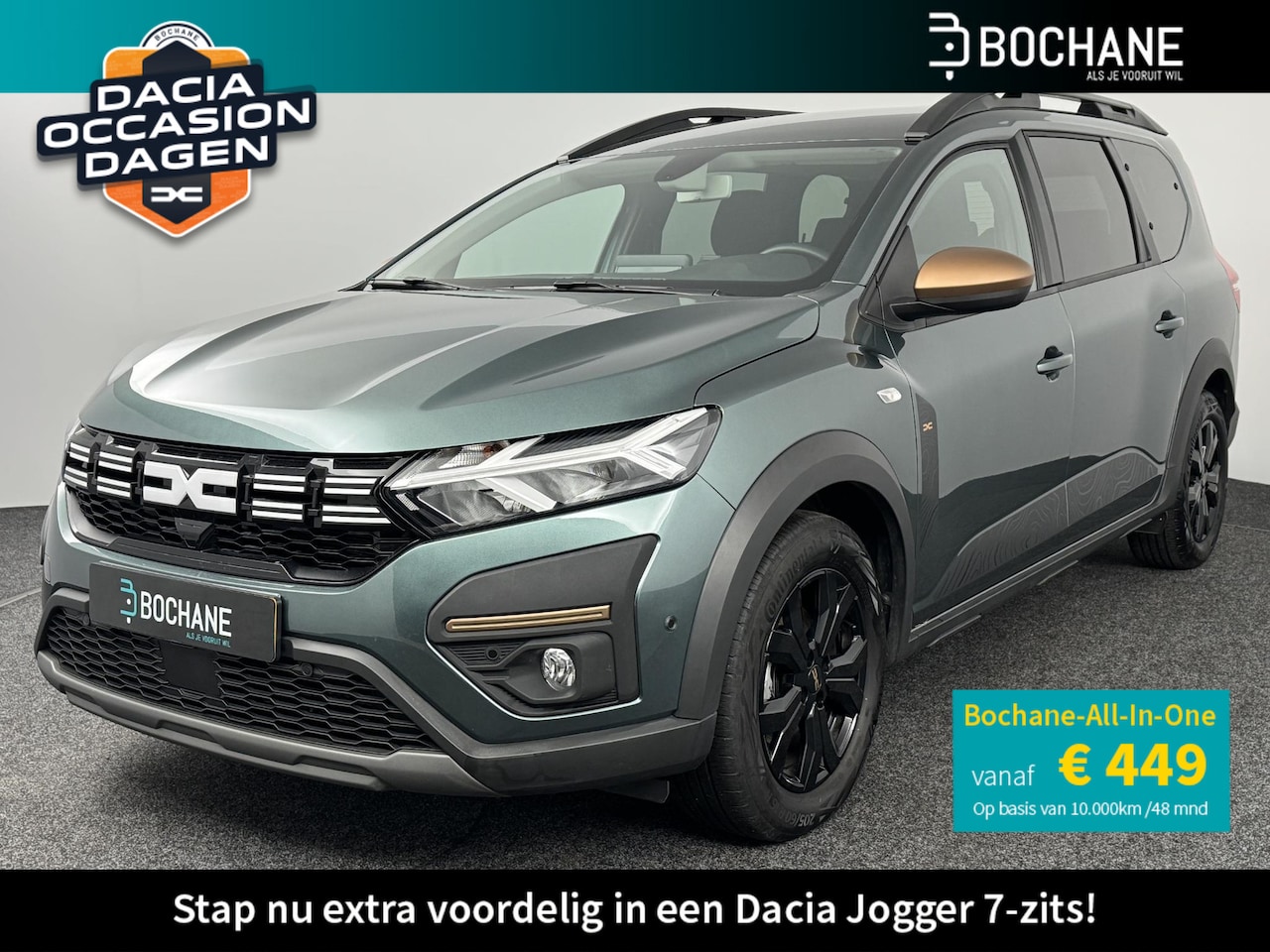 Dacia Jogger - 1.6 Hybrid 140 Extreme 7p. | 7-persoons | Navigatie | Dodehoekdetectie | Parkeersensoren v - AutoWereld.nl