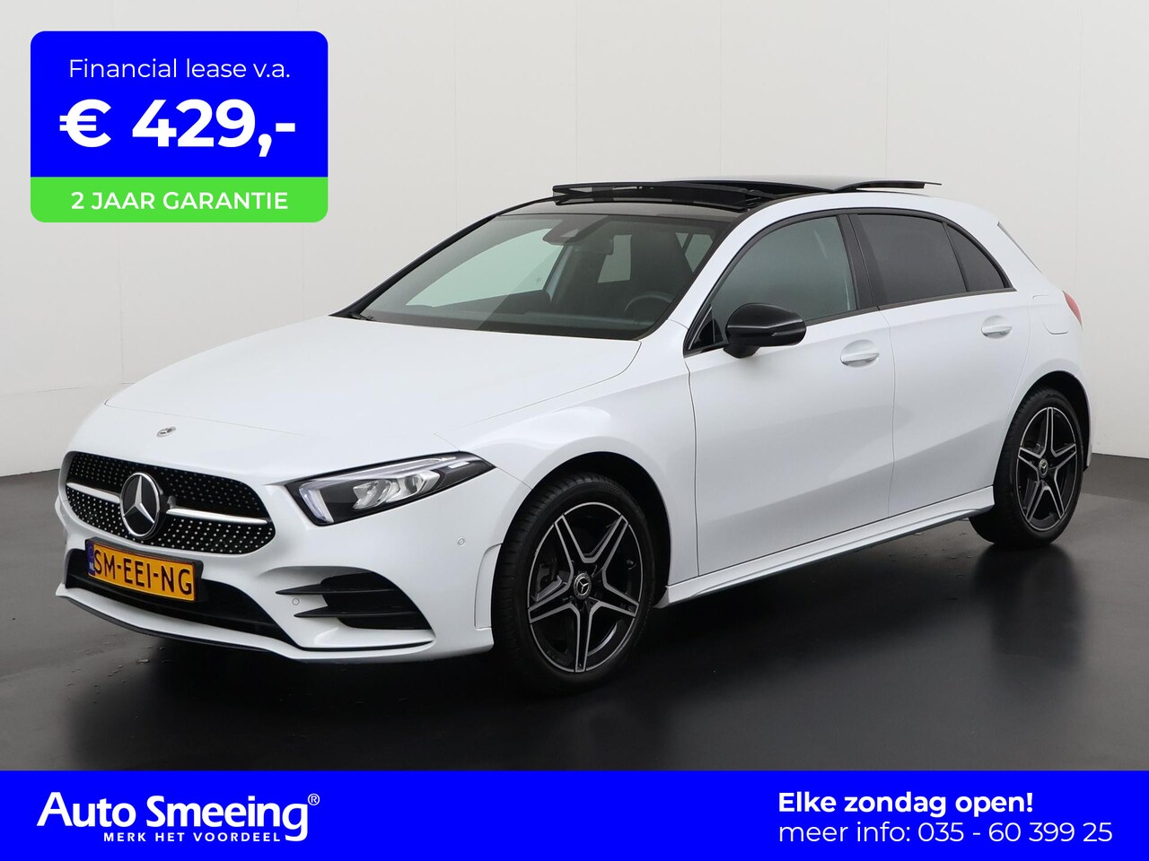 Mercedes-Benz A-klasse - 250e Premium AMG Night | Panoramadak | Trekhaak | Carplay | Camera | Zondag open! - AutoWereld.nl