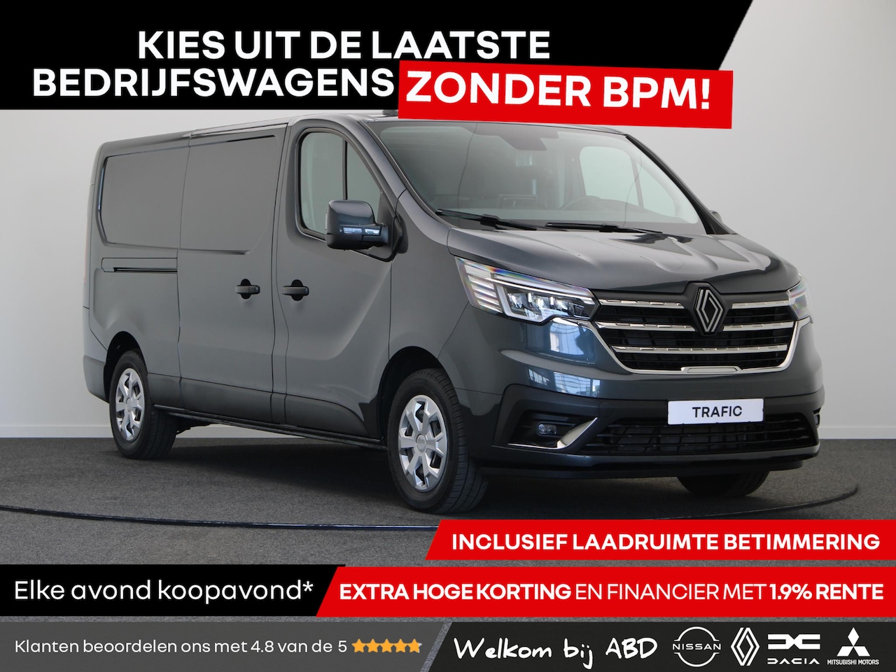 Renault Trafic - 2.0 Blue dCi 150 EDC T30 L2H1 Advance | Achteruitrijcamera | Laadruimtepakket | Vierseizoe - AutoWereld.nl