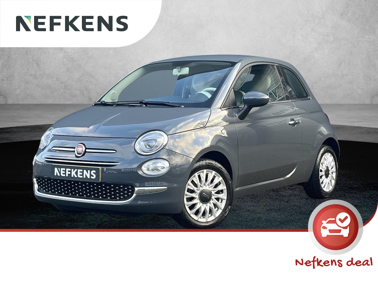 Fiat 500 - 1.2 69pk Lounge | Navigatie | AppleCarPlay | Airco | Bluetooth | 15" LMV - AutoWereld.nl