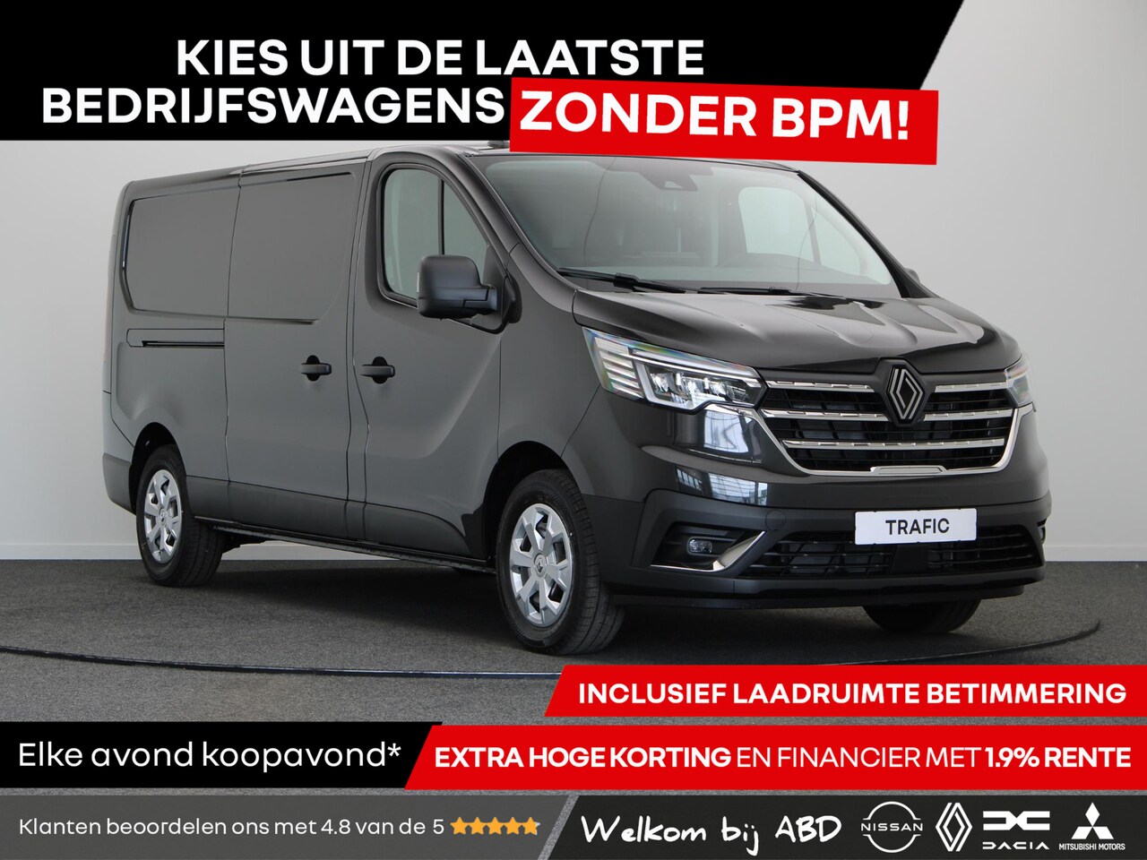 Renault Trafic - 2.0 dCi 150 EDC T30 L2H1 Advance | Trekhaak | Laadruimtepakket | Achteruitrijcamera | Vier - AutoWereld.nl