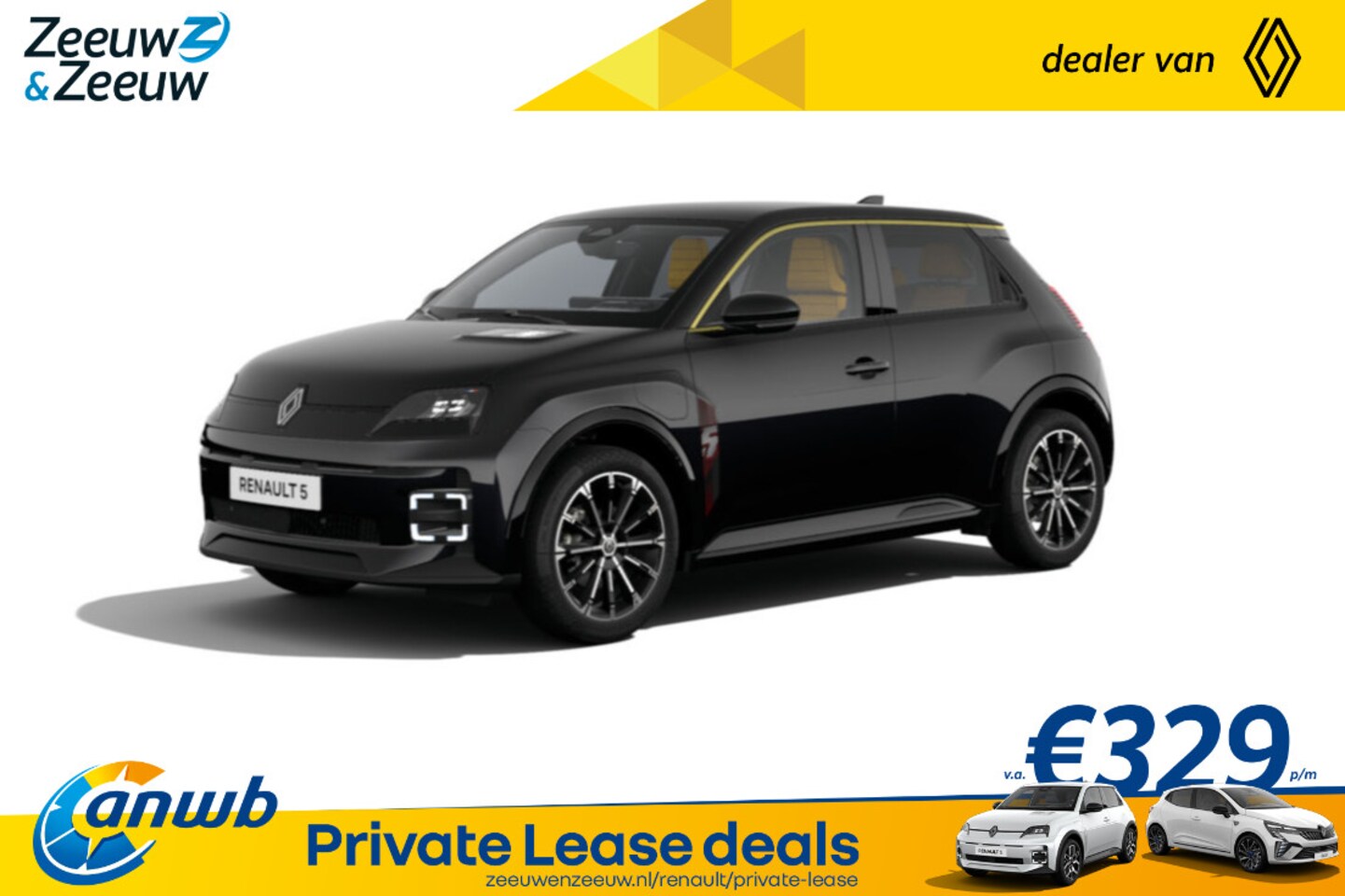 Renault 5 - (ANWB Private Lease Actie v.a. € 449,-) Comfort Range Iconic cinq | Auto van het Jaar 2025 - AutoWereld.nl