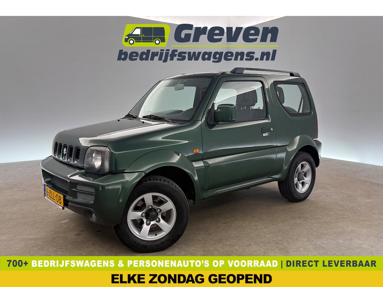 Suzuki Jimny - 1.3 Exclusive AWD 4x4 Airco Trekhaak 4 Persoons 15"LMV Elektrpakket - AutoWereld.nl