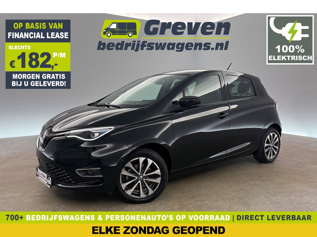 Renault Zoe - 50 kWh Intens Limousine | Huur-accu Elektrisch Camera Bose Carplay Virtual Clima LED Cruis - AutoWereld.nl