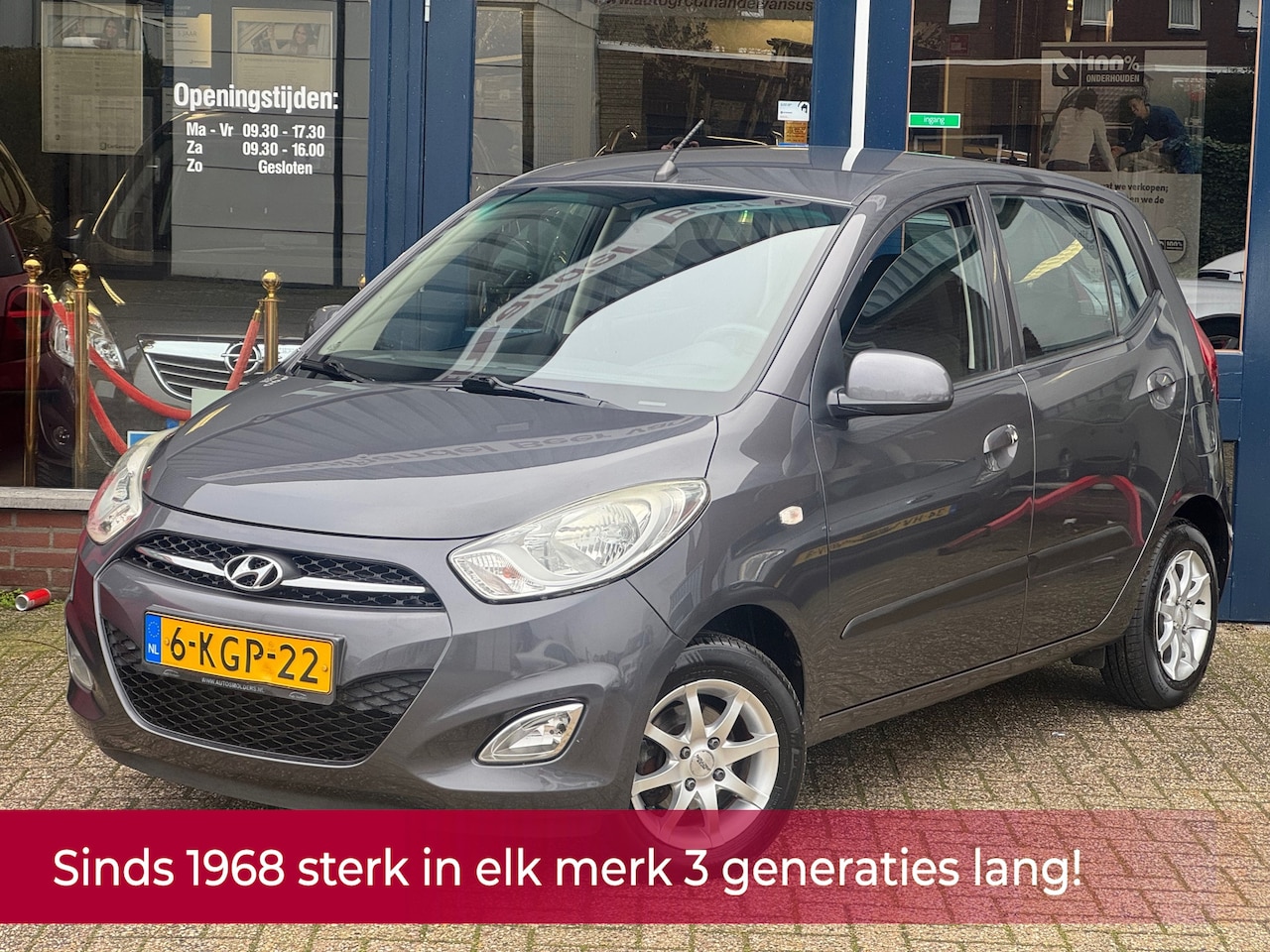 Hyundai i10 - 1.2 Plus 86PK 4 Cilinder 5 deurs! NL AUTO NAP! Airco l PDC l Elek pakket l AUX! Dealer oh - AutoWereld.nl