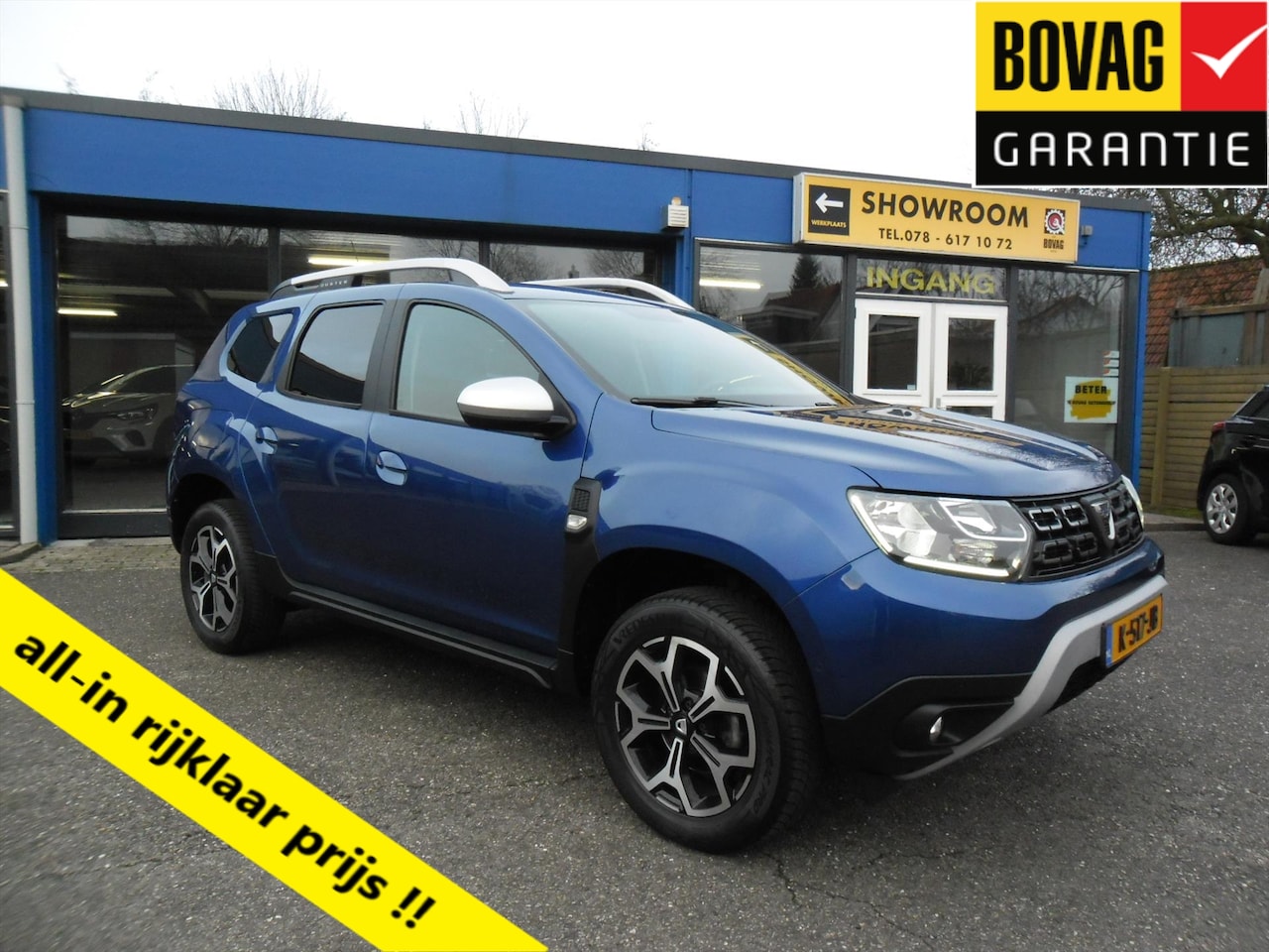 Dacia Duster - 1.3 TCE 130PK PRESTIGE NAV AIRCO 17"LMV TREKHAAK CAMERA PDC RIJKLAARPRIJS - AutoWereld.nl