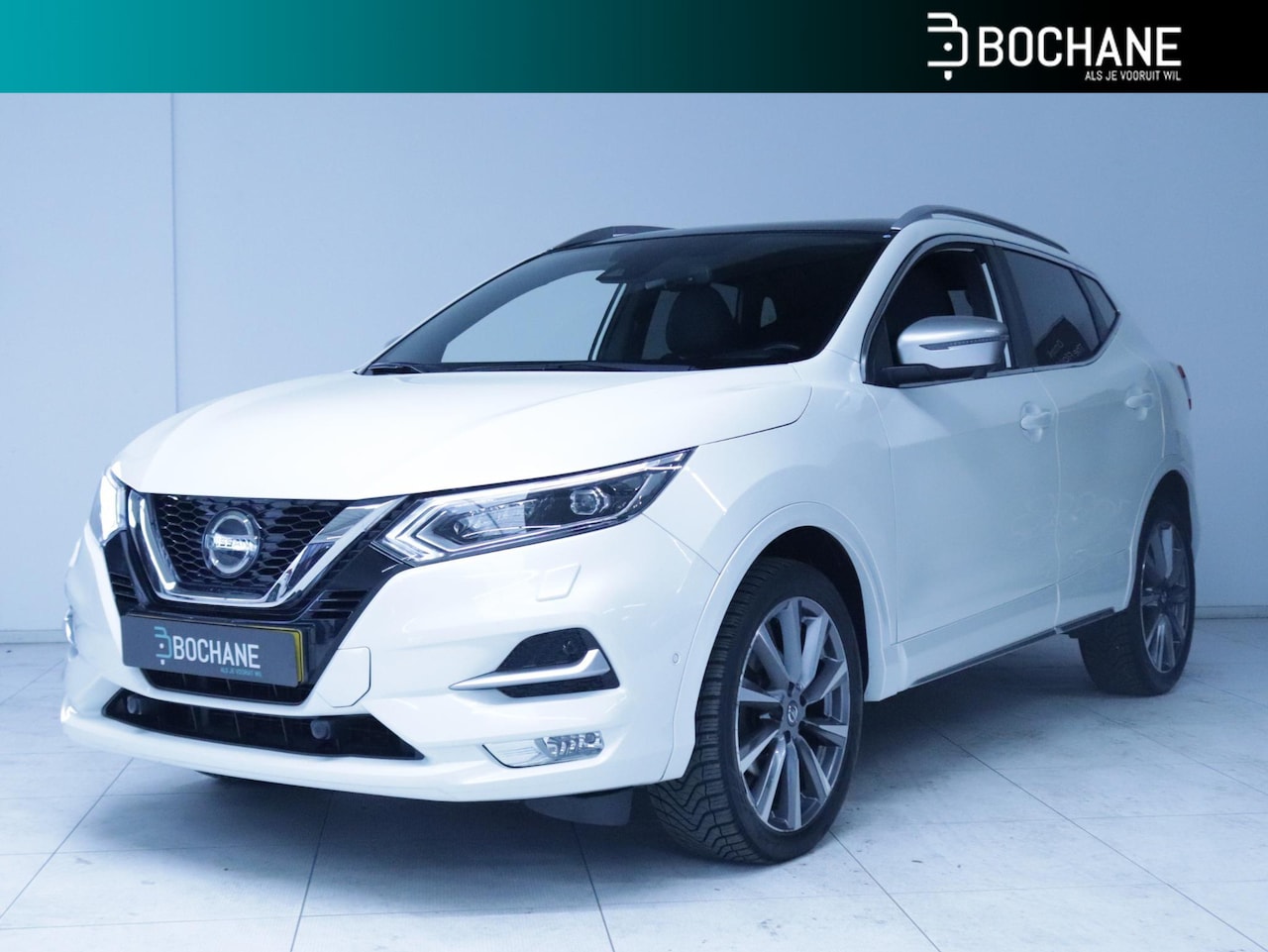 Nissan Qashqai - 1.3 DIG-T 140 Tekna + | Leder | Panoramadak | 360 camera | - AutoWereld.nl