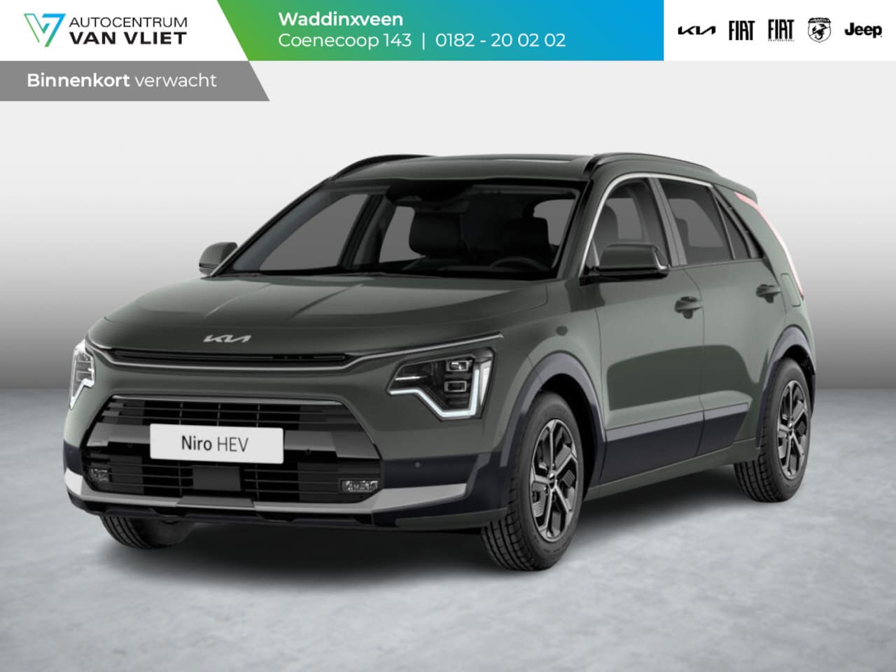 Kia Niro - 1.6 GDi Hybrid DynamicPlusLine | Levering Juni | LED | Clima | Navi | Carplay | Stoel&Stuu - AutoWereld.nl