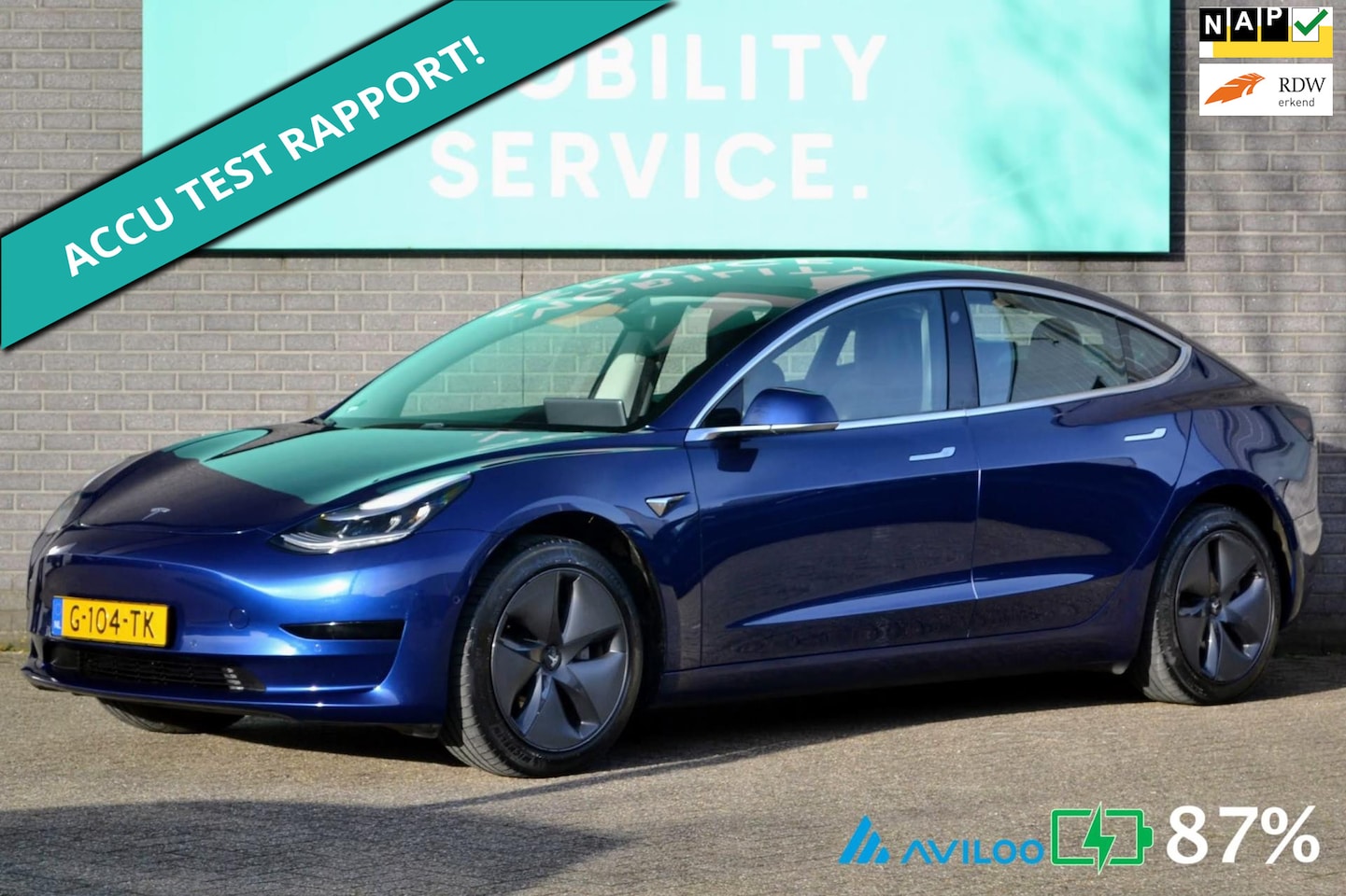 Tesla Model 3 - Standard RWD Plus 60 kWh SOH87% Pano AutoPilot LED ACCU- CHECK - AutoWereld.nl