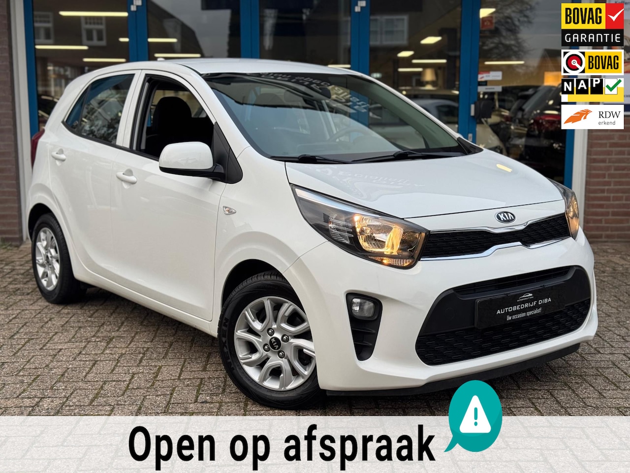 Kia Picanto - 1.0 CVVT ComfortPlusLin Navigator 2018 WIT AIRCO - AutoWereld.nl