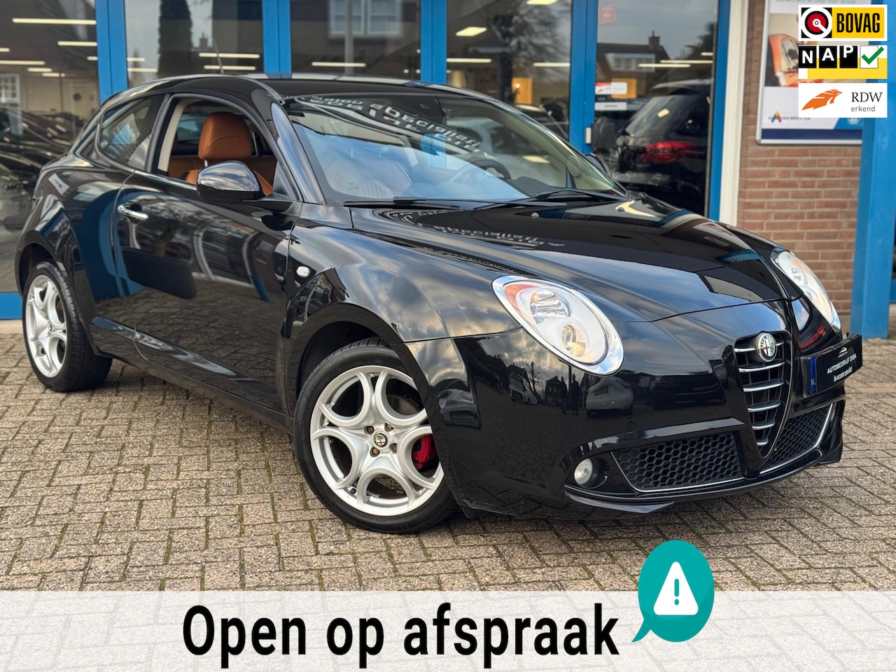 Alfa Romeo MiTo - 1.4 Centenario 2011 Zwart AIRCO LEDER LM NAP - AutoWereld.nl