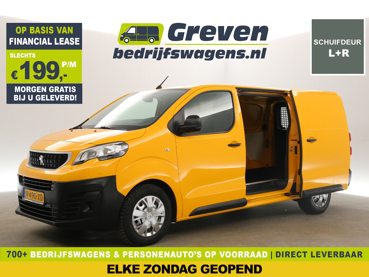 Peugeot Expert - 231L 2.0 BlueHDI L3H1 Airco Parkeersensoren 2xSchuifdeur Trekhaak Bluetooth Elektrpakket - AutoWereld.nl