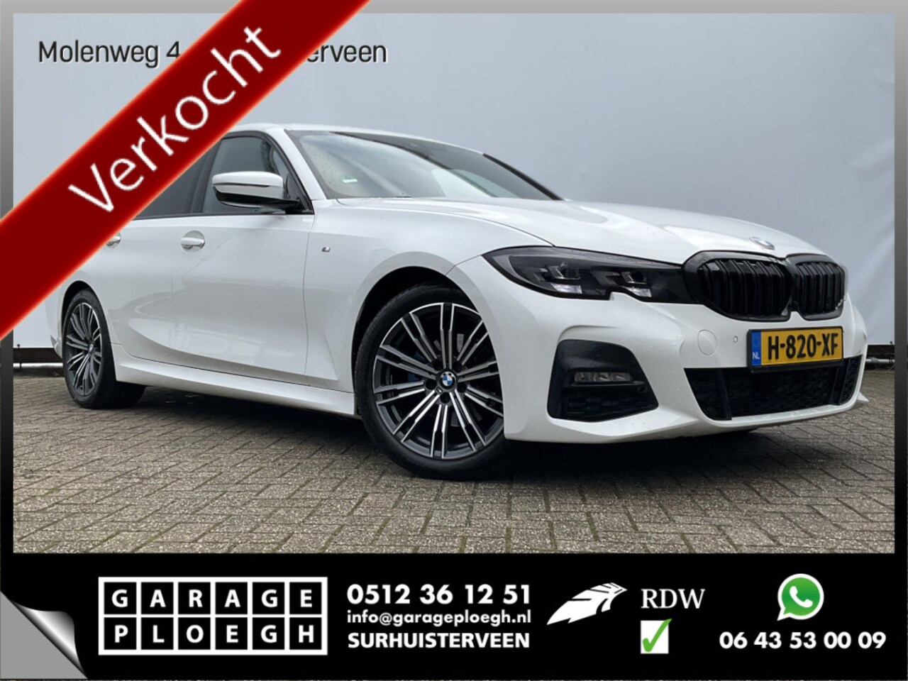 BMW 3-serie - 320i Aut8 M-sport Orig-NL Sportzetels Carplay Sfeerverlichting Full- Led Executive Edition - AutoWereld.nl