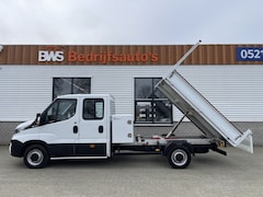 Iveco Daily - 35S14 2.3 410 pickup kipper DC 7 persoons / rijklaar € 25.950 ex btw / euro 6 diesel / lea