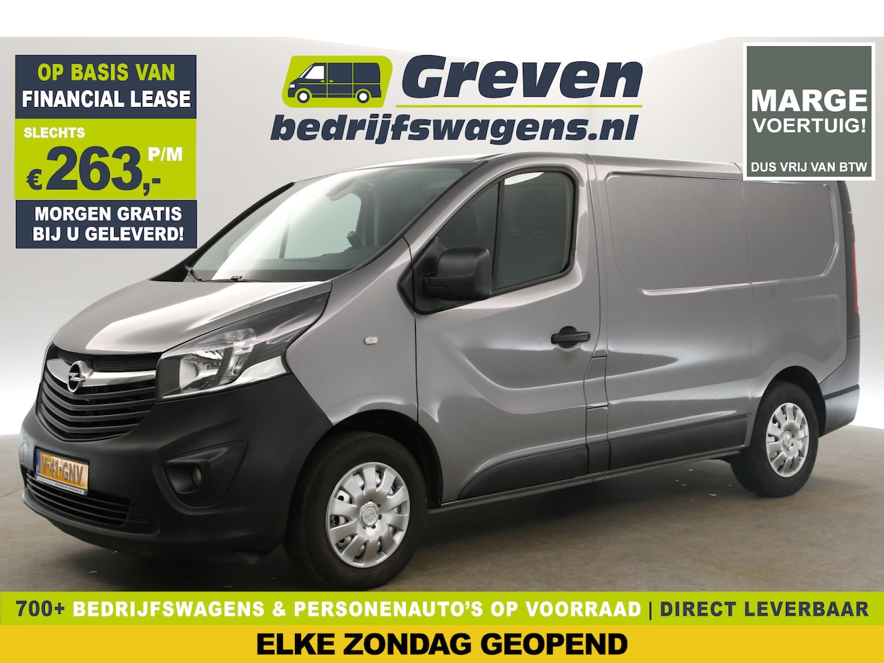 Opel Vivaro - 1.6 CDTI L1H1 Marge Airco Cruise LED Navigatie Trekhaak PDC 3 Persoons Elektrpakket - AutoWereld.nl