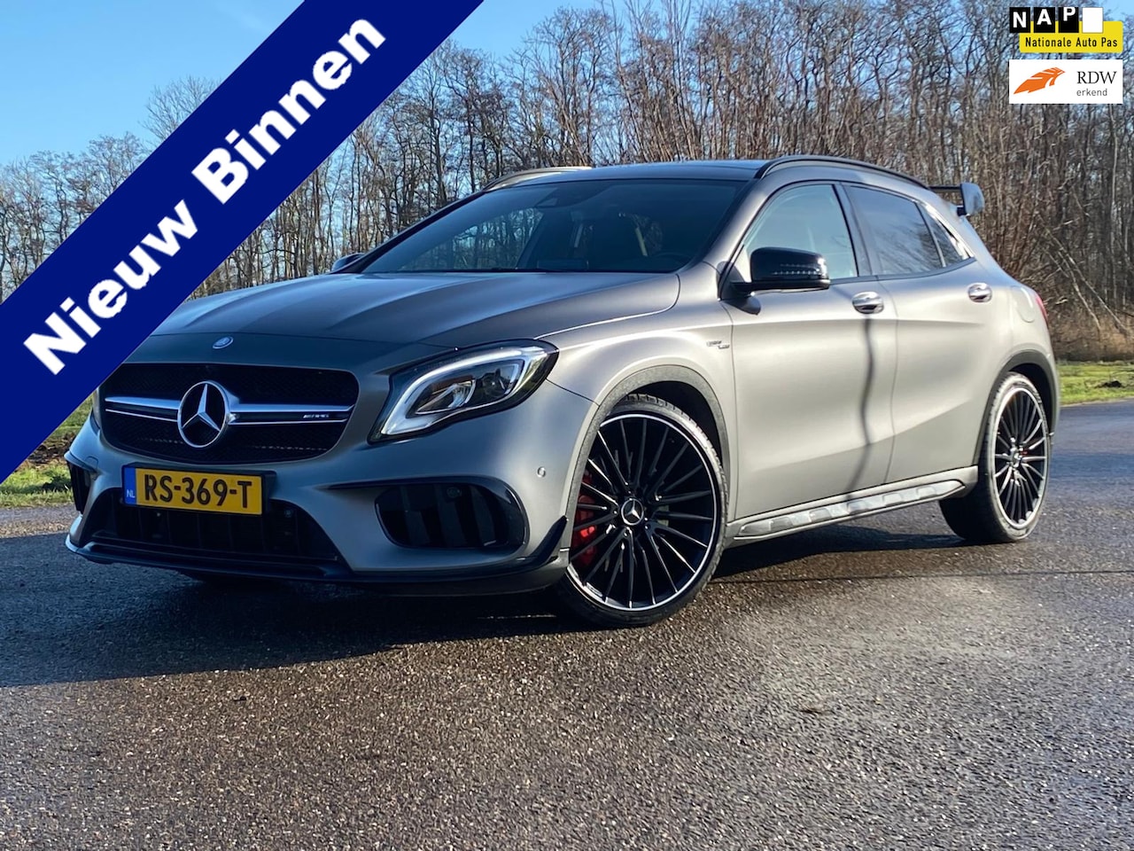 Mercedes-Benz GLA-Klasse - AMG 45 4MATIC Premium 381PK PANO LEDER-INT CAMERA NAVI Facelift GOED ONDERHOUDEN - AutoWereld.nl