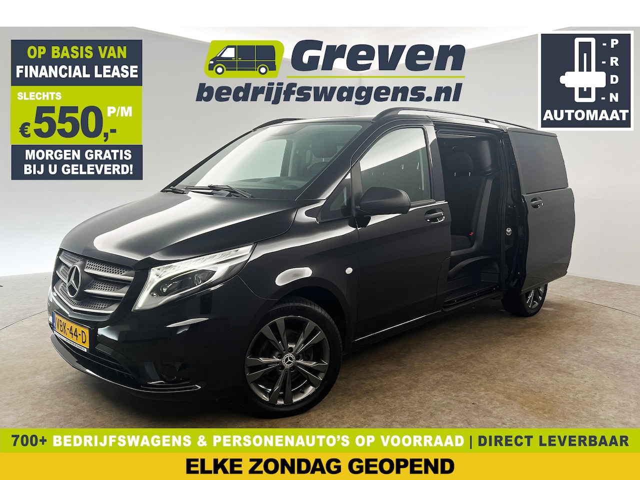 Mercedes-Benz Vito - 116 CDI Lang | Dubbele Cabine | 5 Persoons | 164PK Automaat Airco Camera LED Cruise 2xSchu - AutoWereld.nl