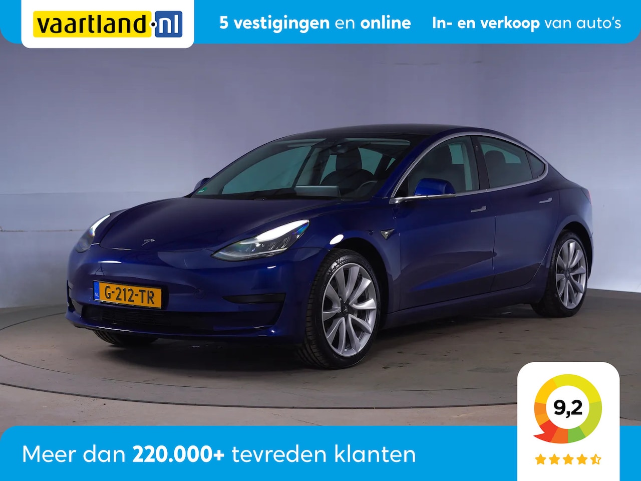 Tesla Model 3 - RWD 60 kWh [ Panorama Leder Adapt.cruise ] - AutoWereld.nl