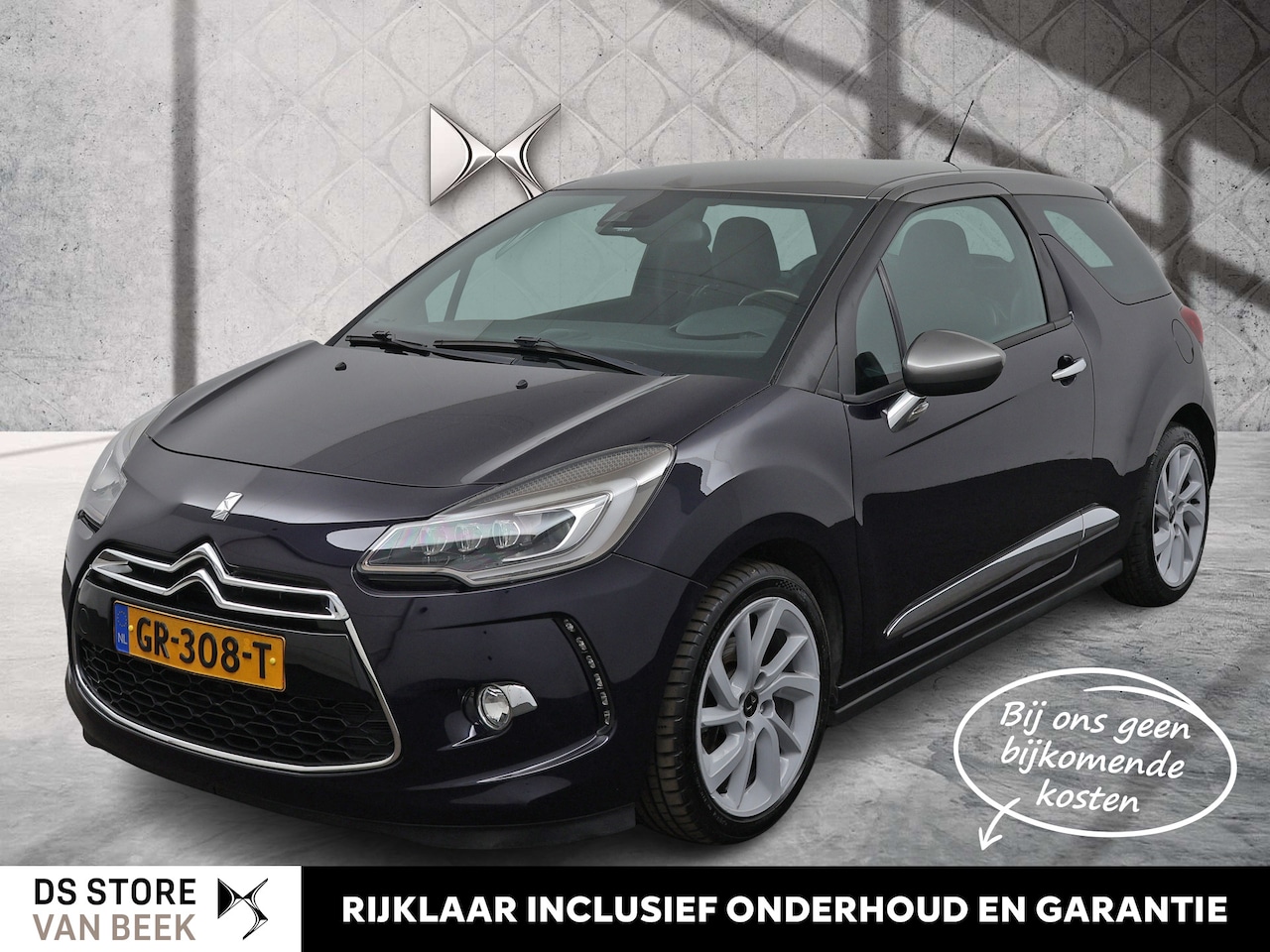 DS 3 - 1.6 Turbo 155 PK Sport Chic | Full LED | 17 ' inch velgen | Two-tone | - AutoWereld.nl