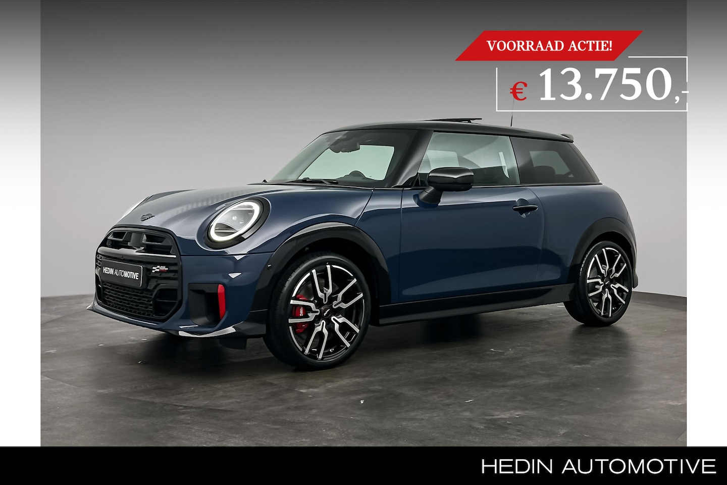 MINI John Cooper Works - 3-deurs 2.0 JCW | XL Pack | 18 Inch LM | Dak- en spiegels in zwart | Motorkapstriping - AutoWereld.nl