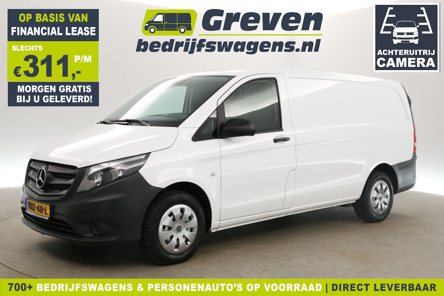 Mercedes-Benz Vito - 116 CDI Lang 164PK Airco Camera Carplay Cruise Trekhaak Navi PDC Elektrpakket Schuifdeur - AutoWereld.nl