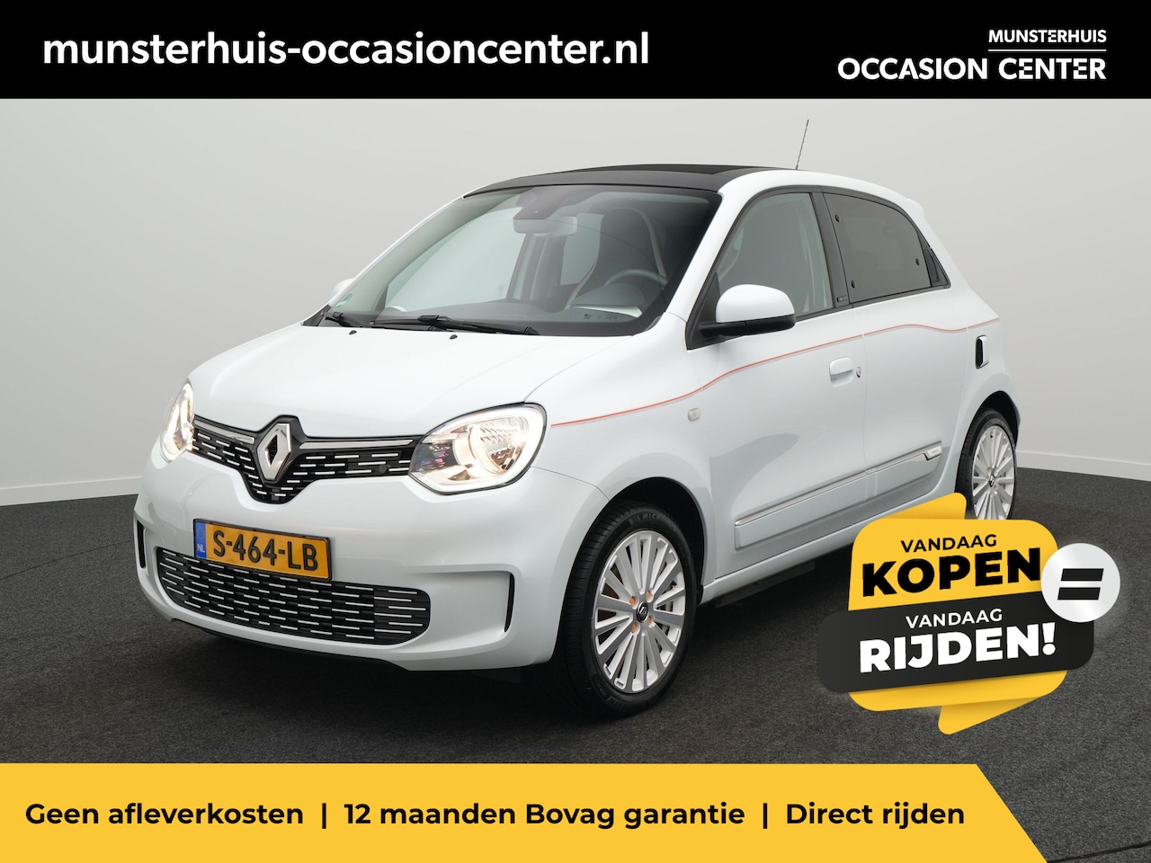 Renault Twingo Z.E. - R80 Série Limitée Vibes - Elektrisch Vouwdak - Apple Carplay/Android Auto - Achteruitrijca - AutoWereld.nl