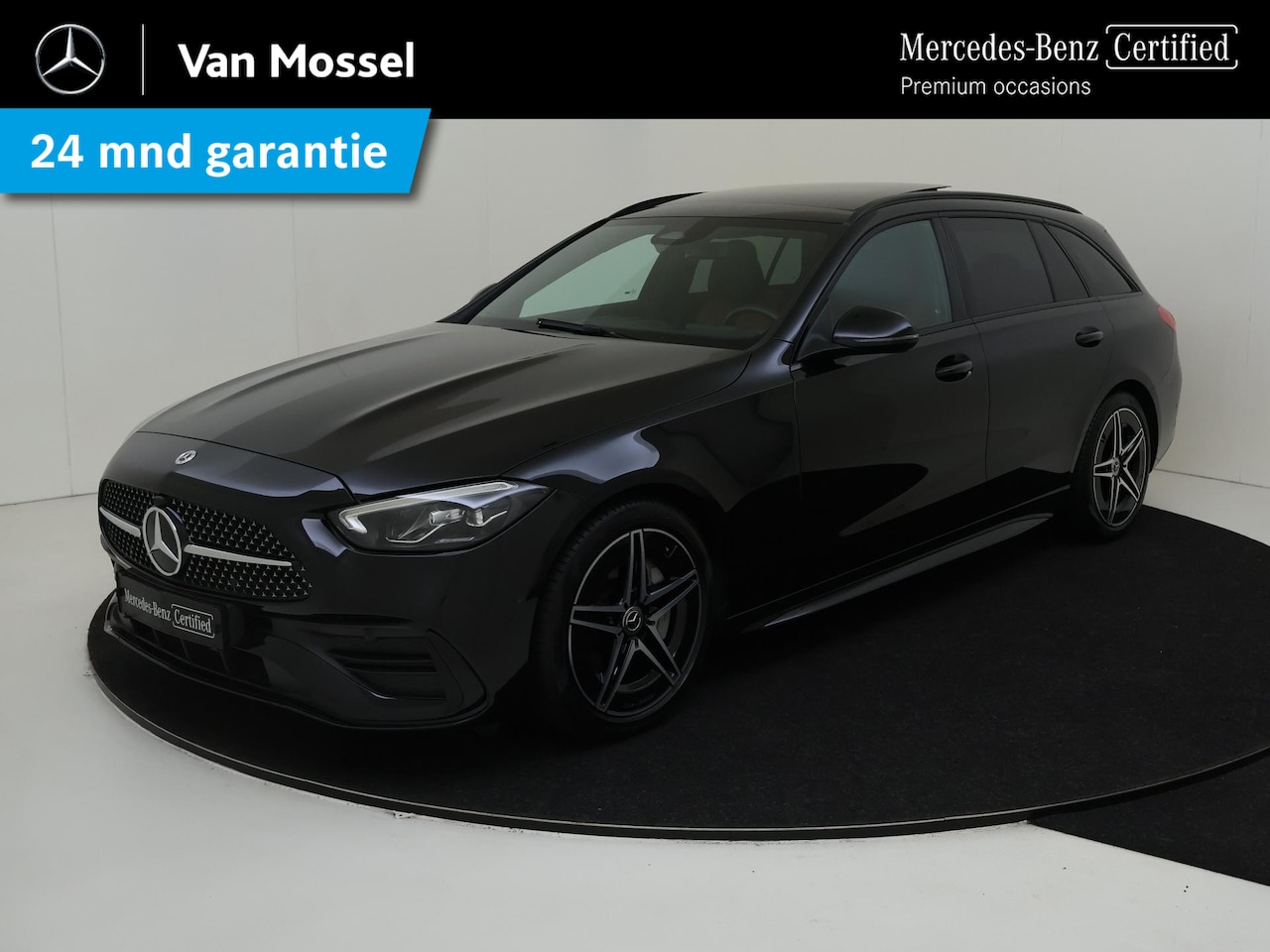 Mercedes-Benz C-klasse Estate - 180 AMG Line / Stoelverwarming / Achteruitrijcamera / Panaroma-schuifdak / Night-Pakket / - AutoWereld.nl