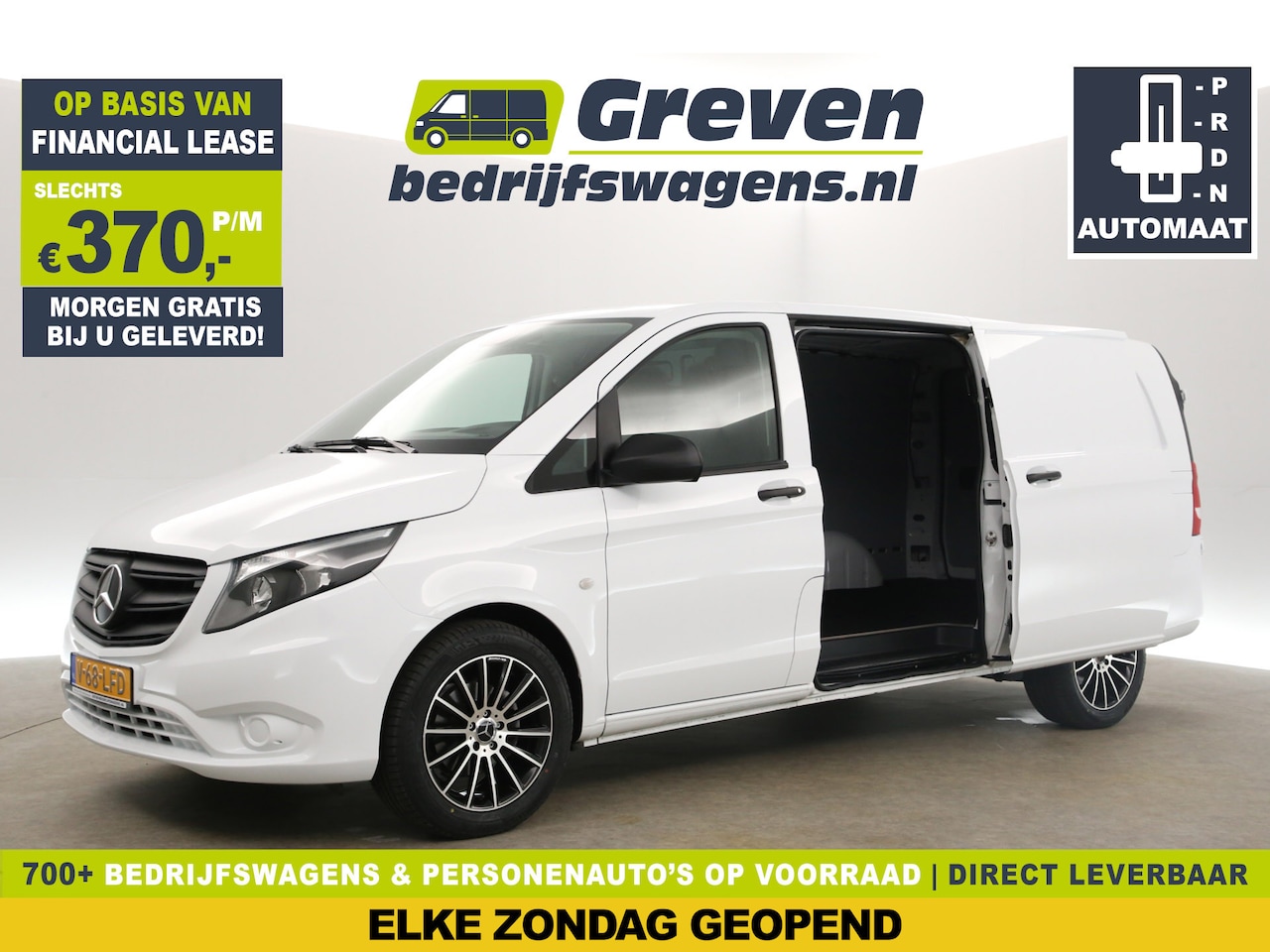 Mercedes-Benz Vito - 114 CDI Extra Lang Automaat Airco Camera 2xSchuifdeur Cruise Navi Trekhaak 18''LMV 3 Perso - AutoWereld.nl