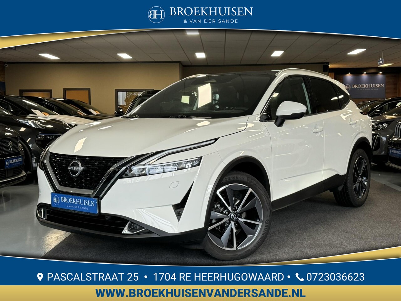 Nissan Qashqai - 1.3 MHEV Xtronic Tekna Plus 158pk Panoramadak / 360 Camera / Head Up Display / Bose Geluid - AutoWereld.nl