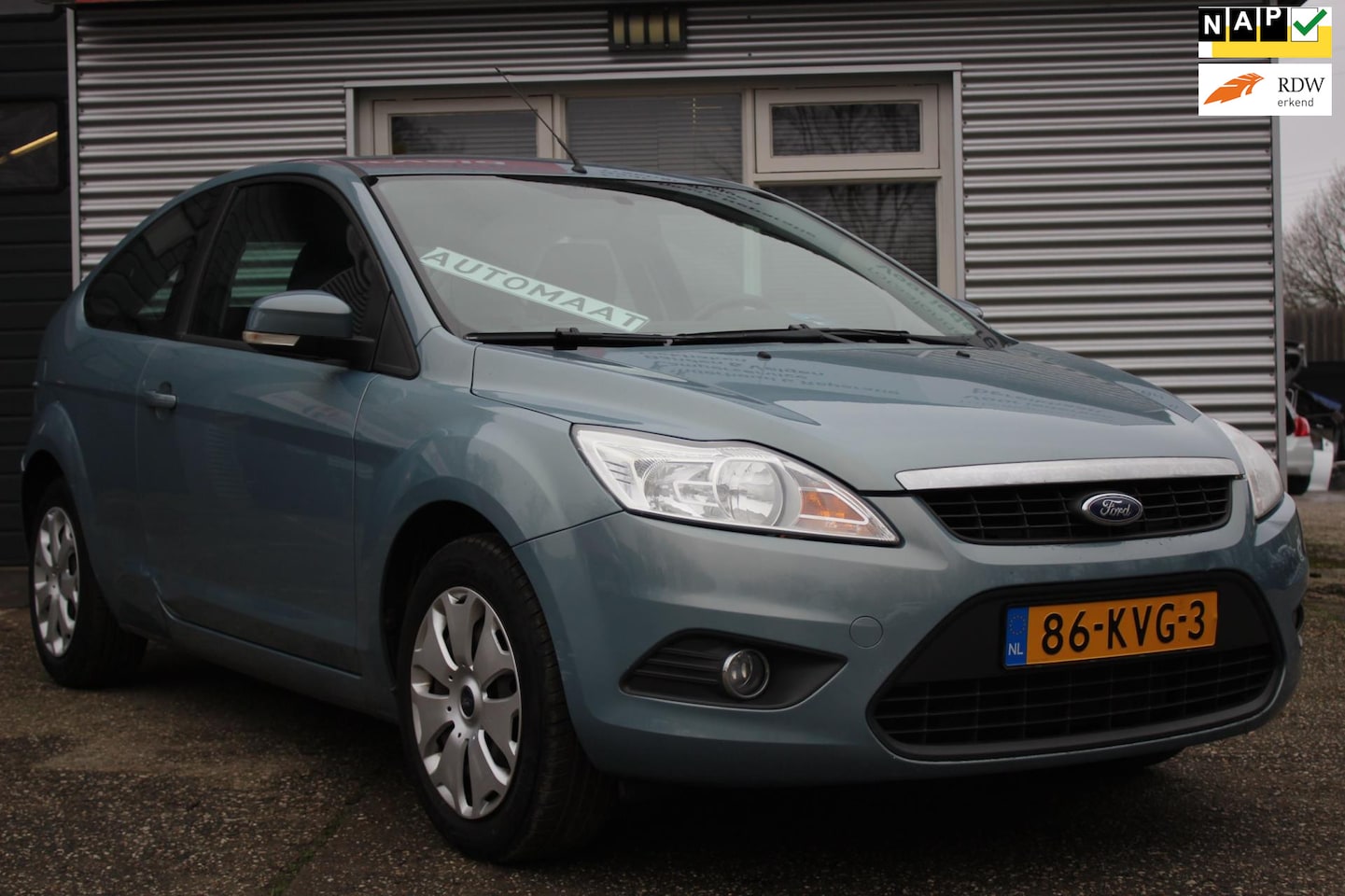 Ford Focus - 1.6 Trend 3-deurs automaat airco, navigatie, 81dkm!, nap, boekjes, 2x sleutel, trekhaak, c - AutoWereld.nl