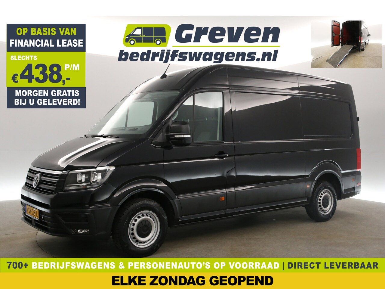 Volkswagen Crafter - 30 2.0 TDI L3H3 140PK Oprijplaat Airco Cruise Carplay Camera Navigatie PDC 3 Persoons - AutoWereld.nl